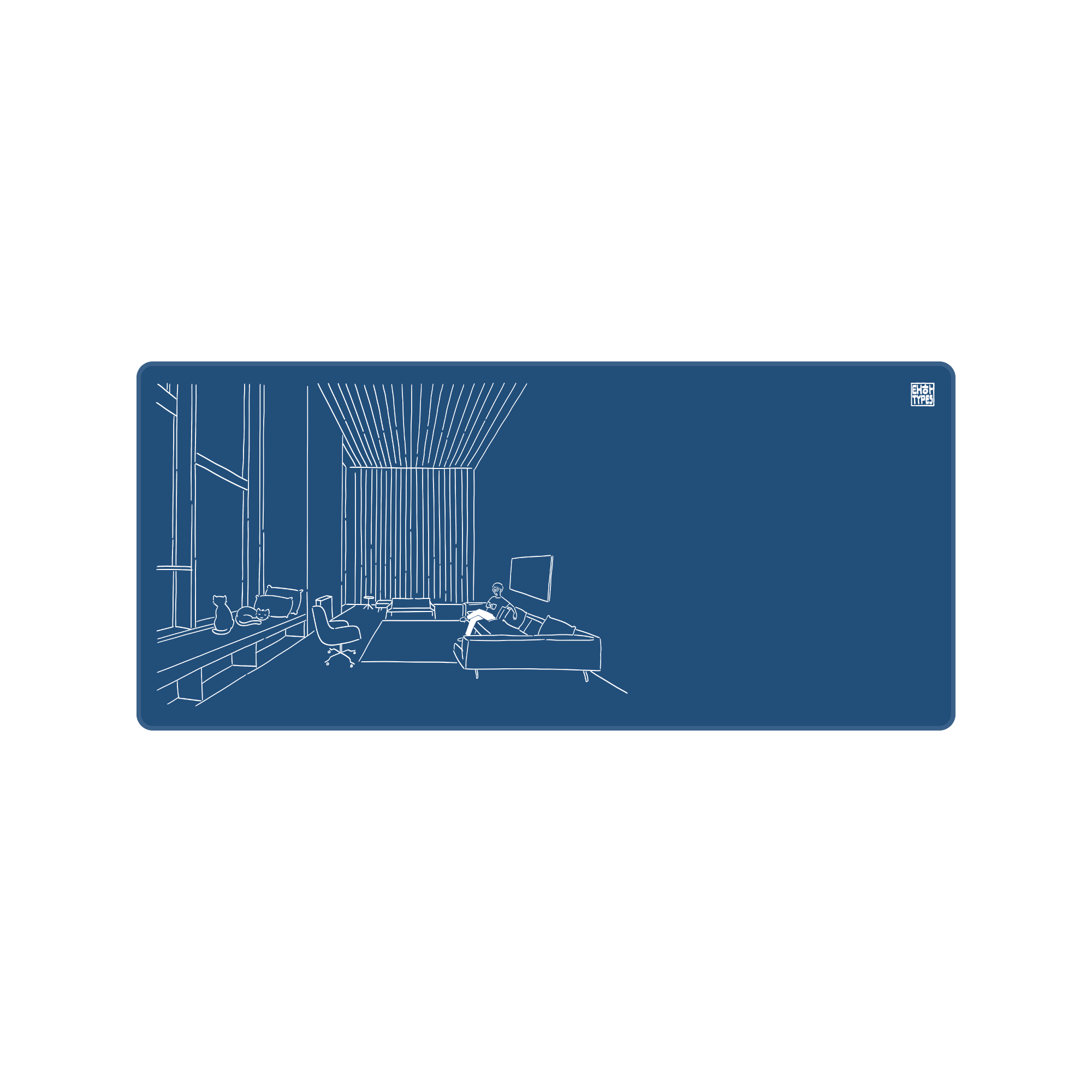 (In Stock) Taeha Types Studio Deskmat