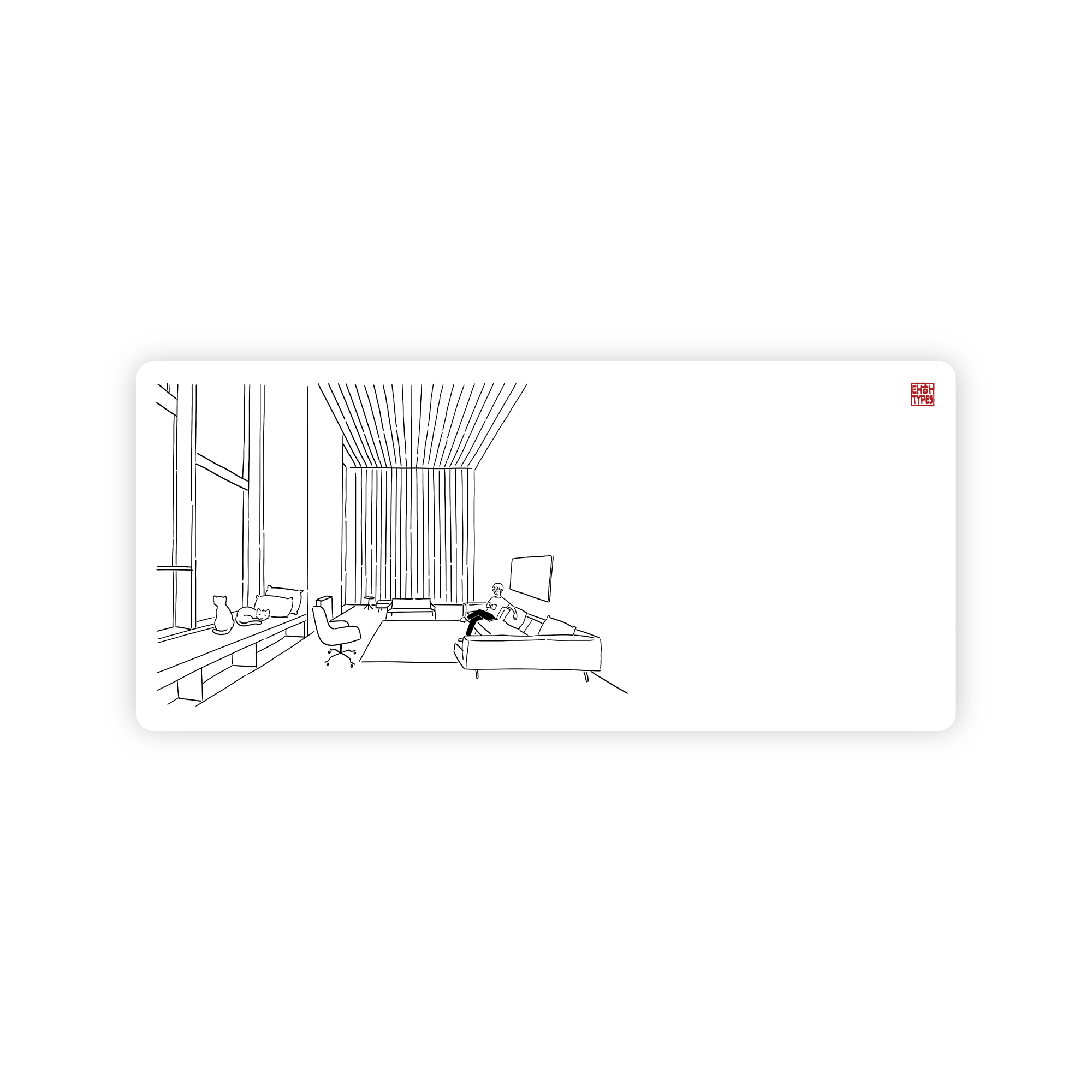 (In Stock) Taeha Types Studio Deskmat