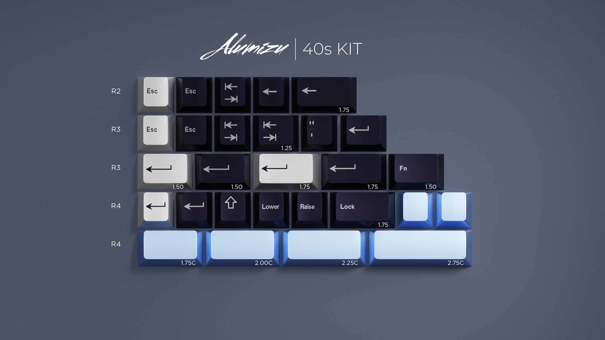 (In Stock) Alumizu Keycaps