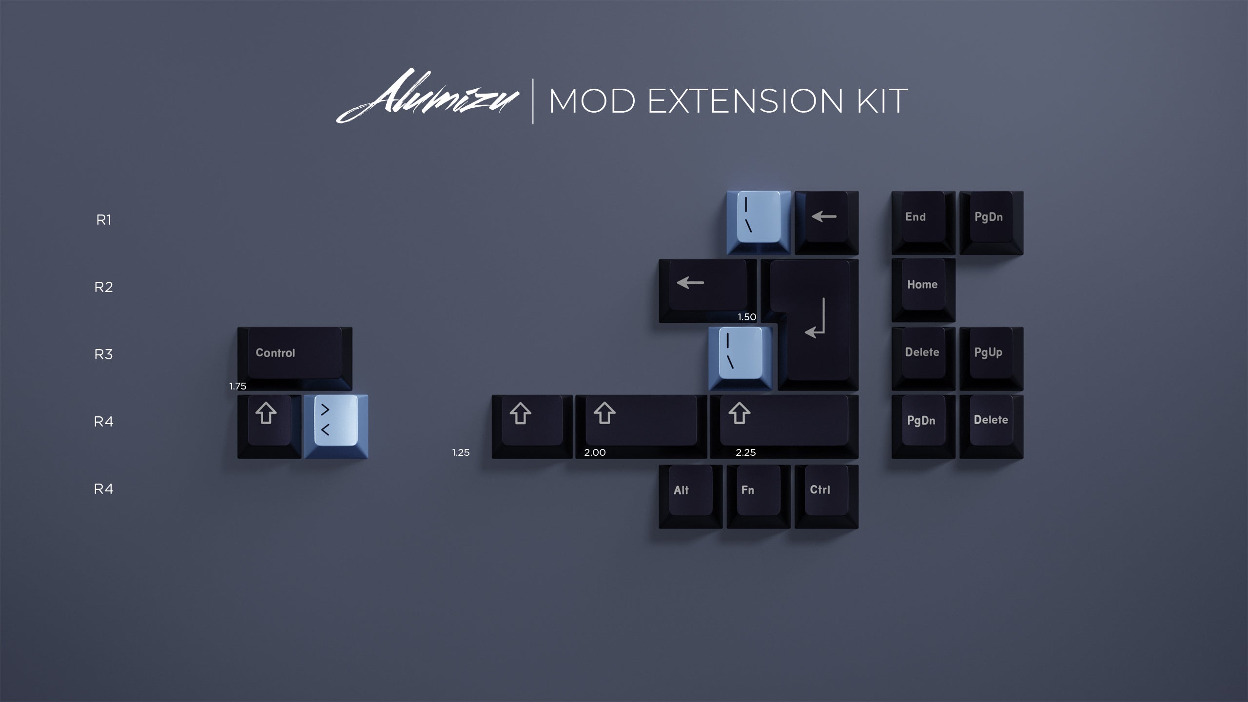 (In Stock) Alumizu Keycaps