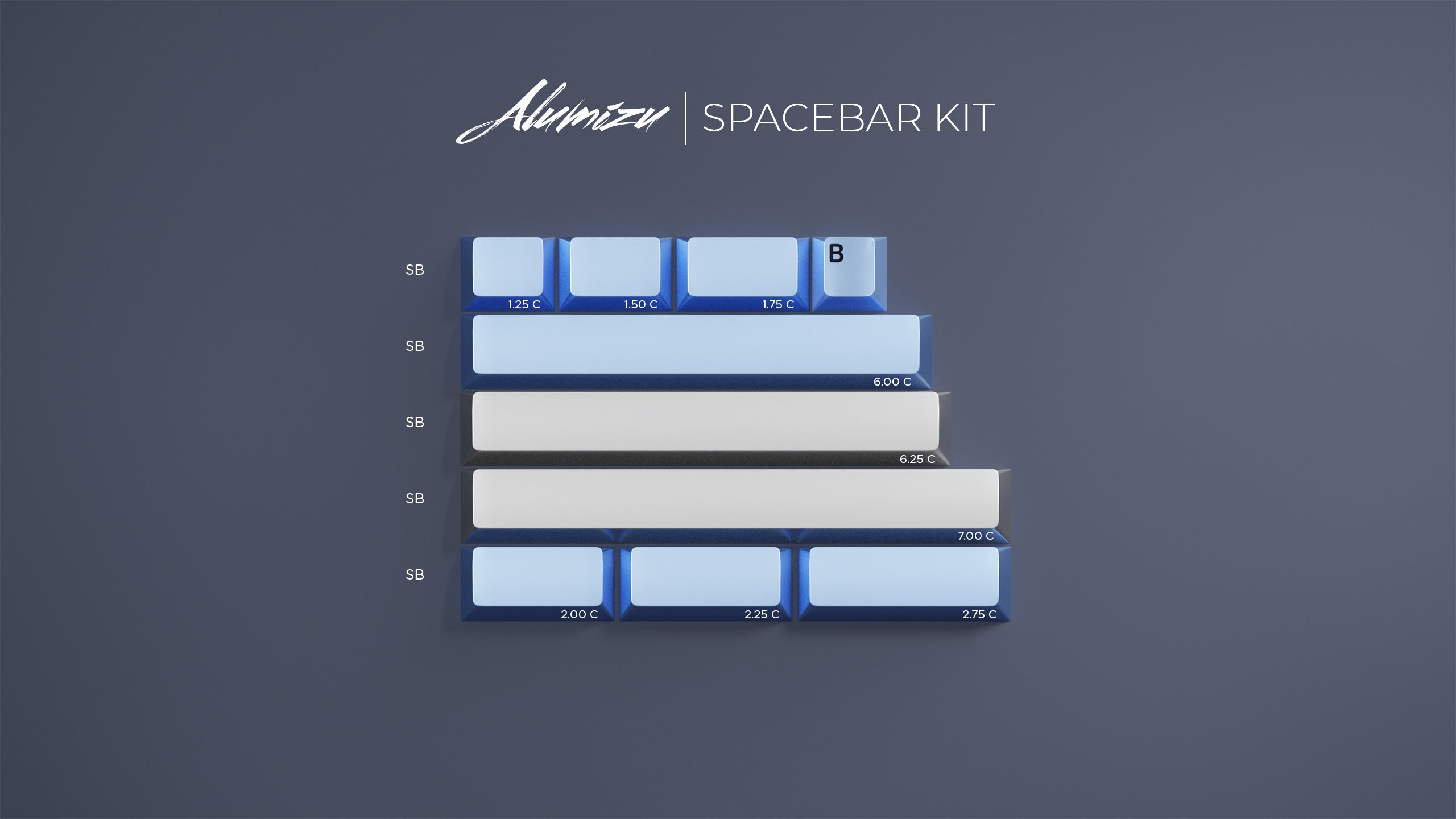 (In Stock) Alumizu Keycaps