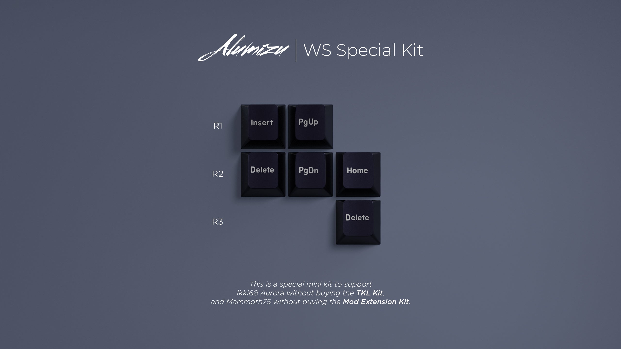 (In Stock) Alumizu Keycaps