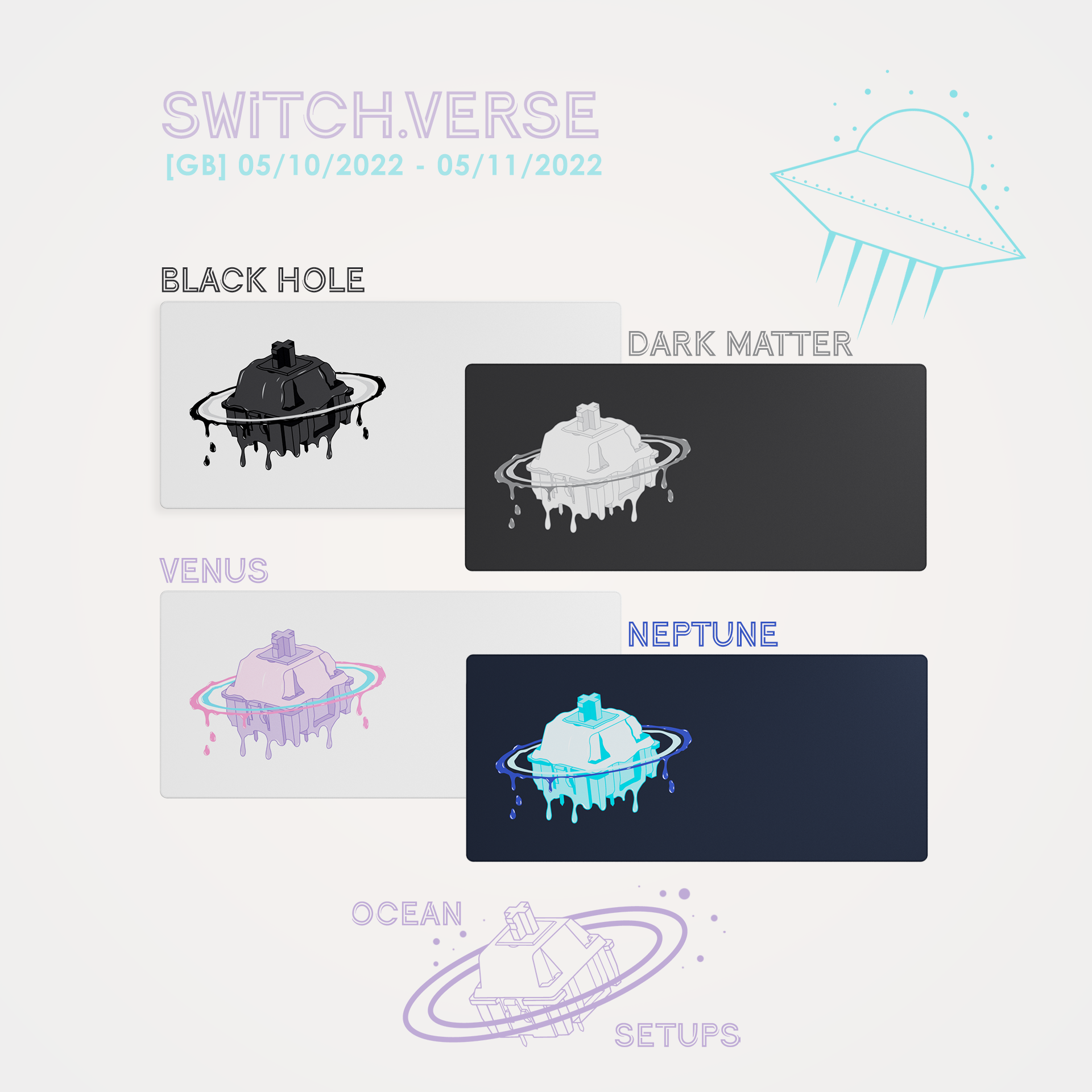 (Group Buy) Switch.Verse Deskmats