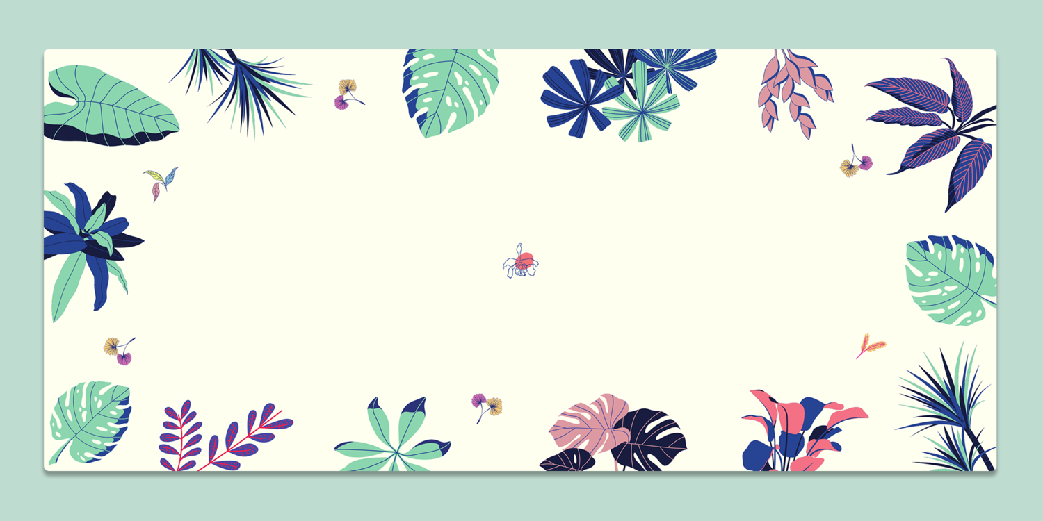 (Group Buy) Foliage Deskmat