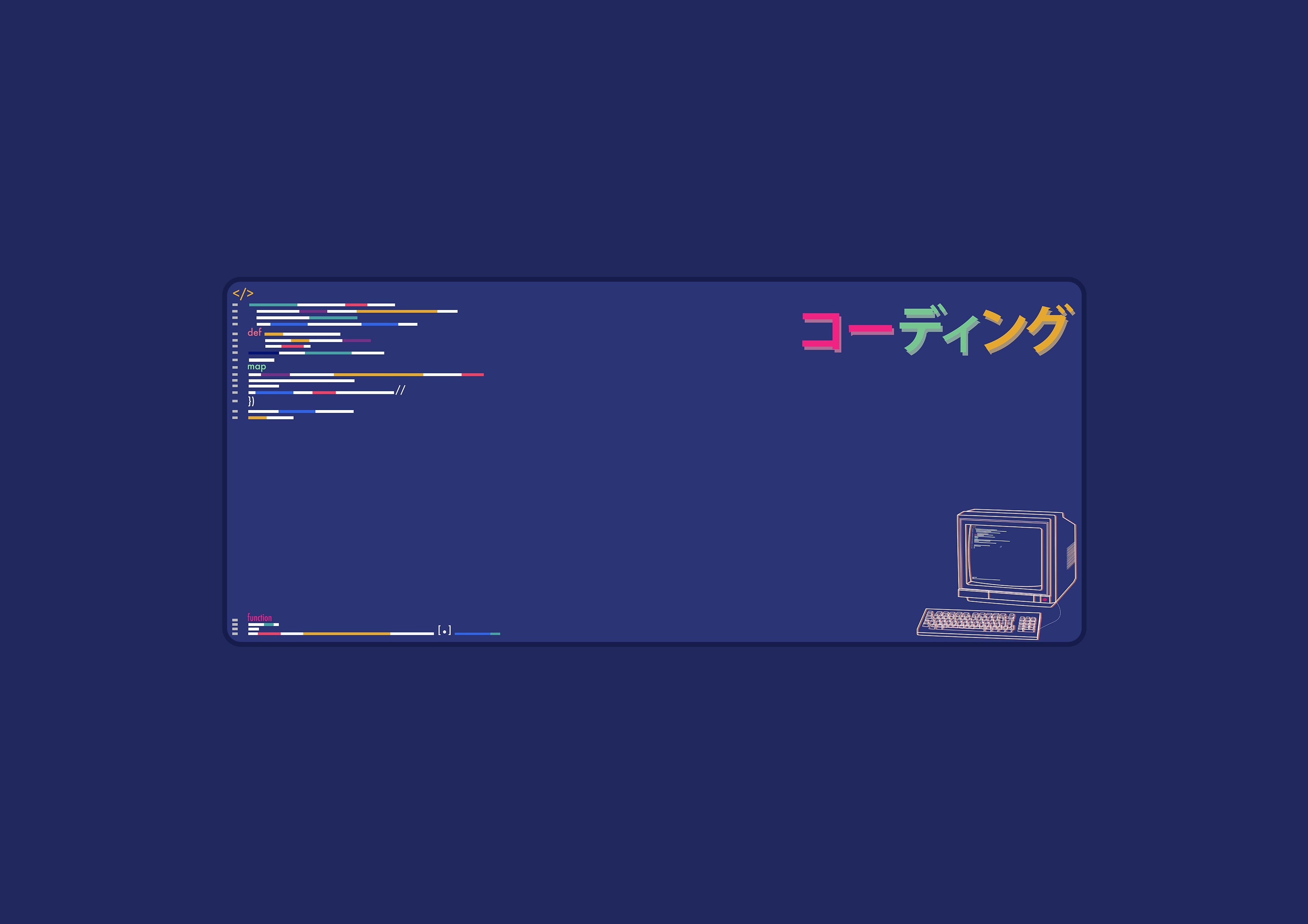 (In Stock) Coding and Simplify Wave Deskmats