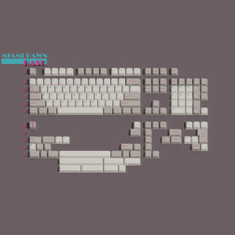 (Group Buy) Miami Dawn Keycaps