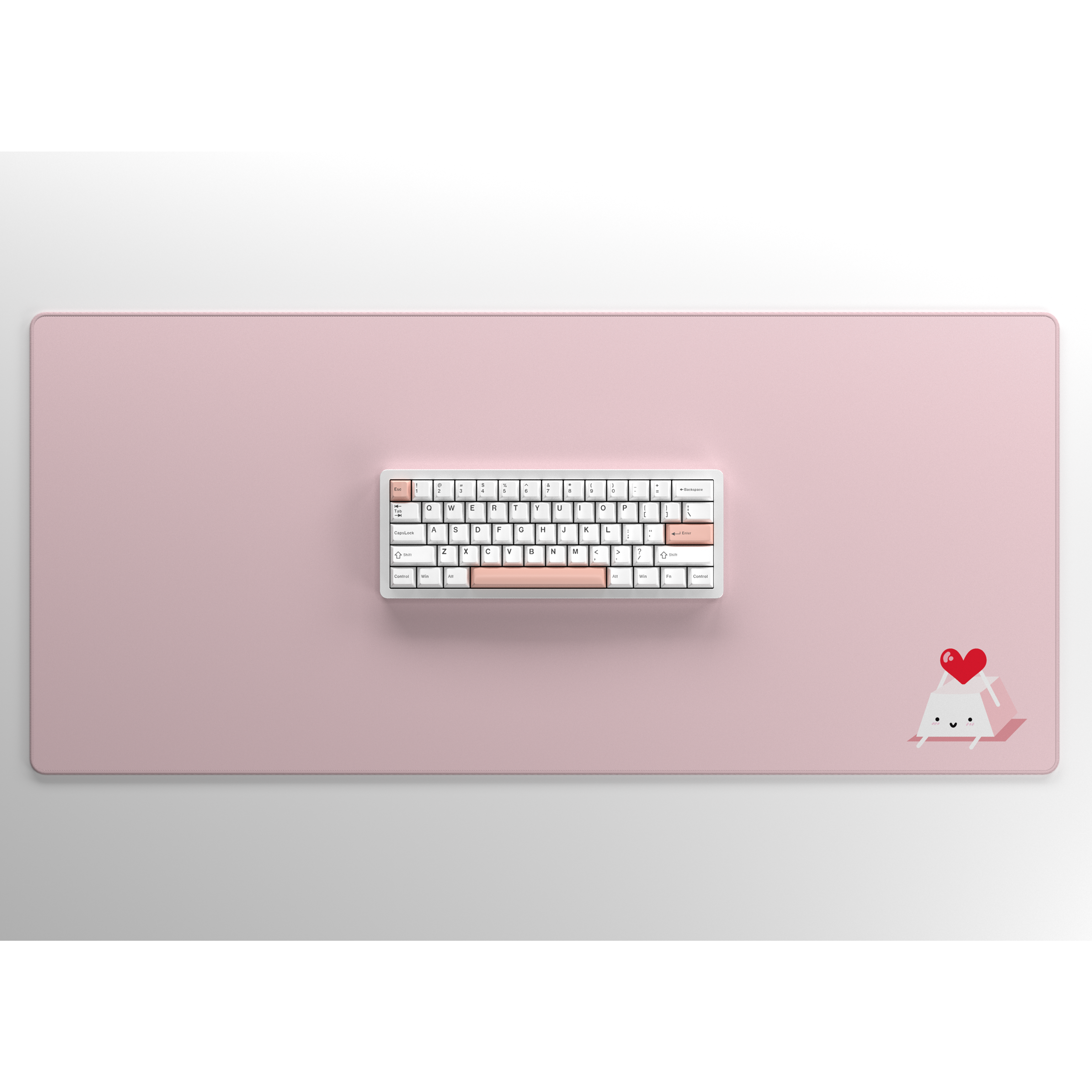 (Group Buy) Keycap Buddy Heart Deskmat
