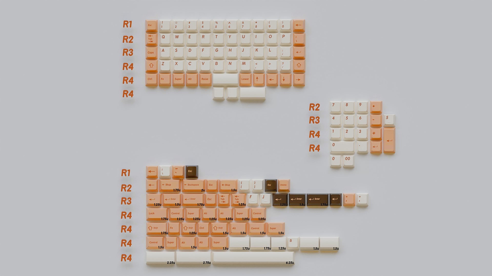 (In Stock) Infinikey Marshmallow & Deskmats