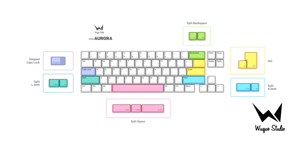 (In Stock) IKKI68 Aurora R2 Keyboard