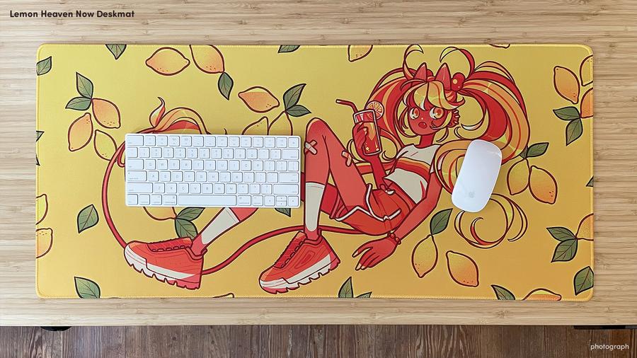 (In Stock) Lemon Heaven Now Deskmat