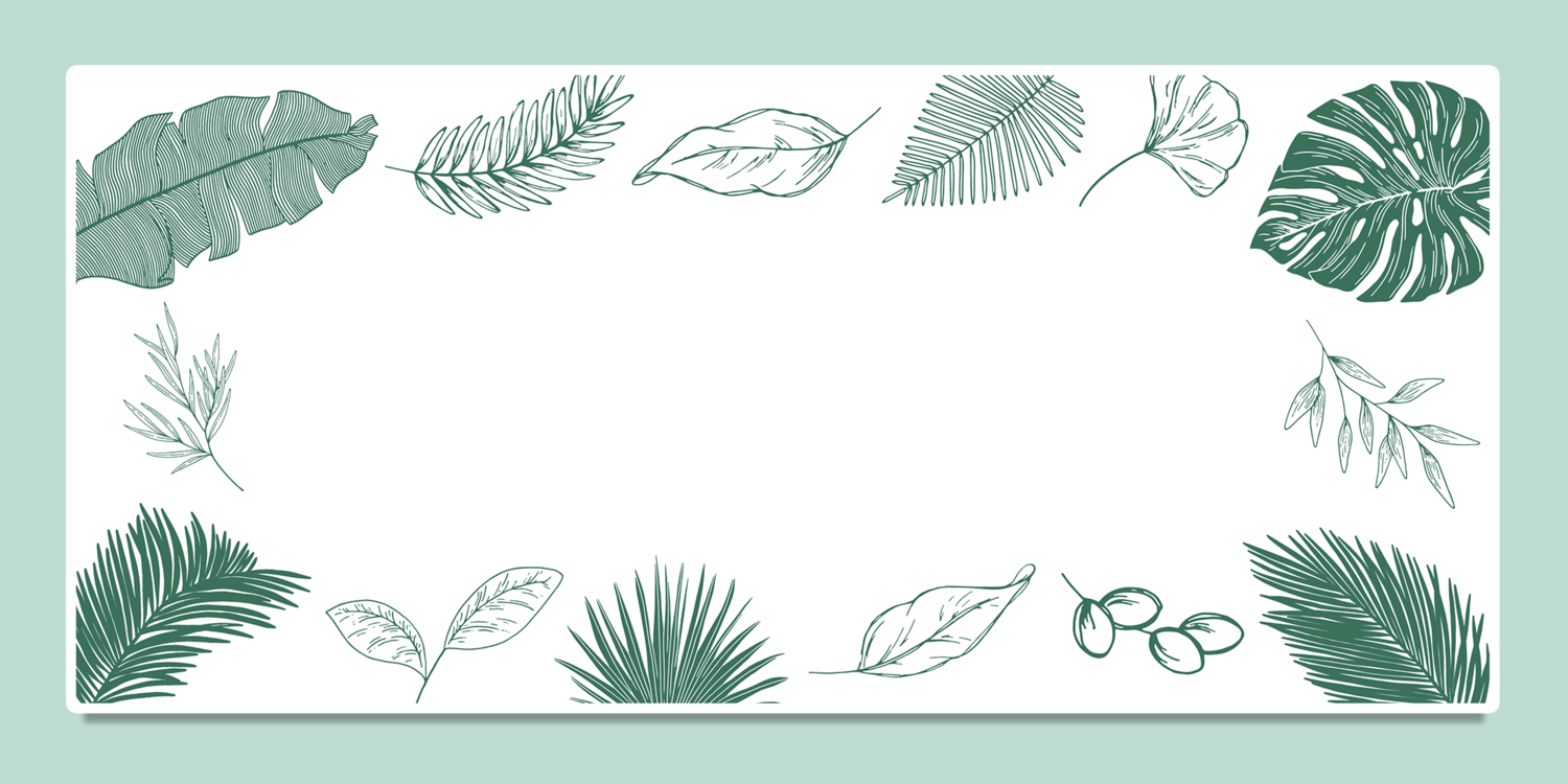 (Group Buy) Foliage Deskmat
