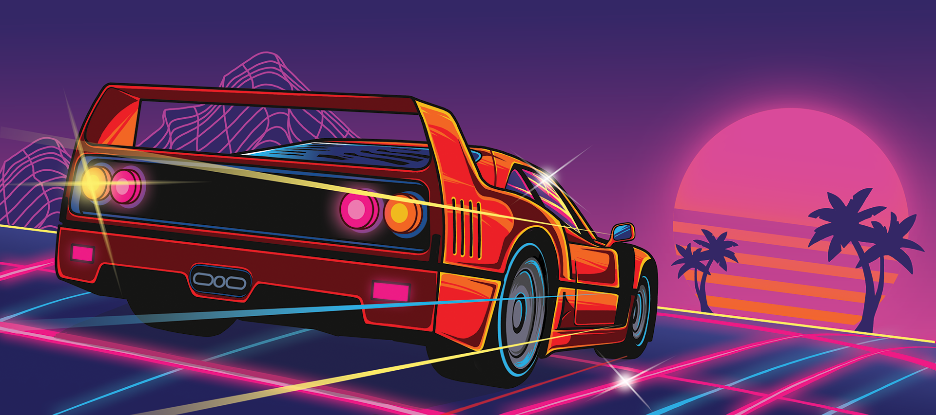 (In Stock) GMK Retrowave Deskmats