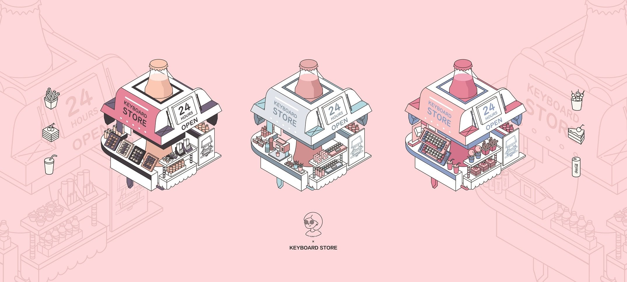 (In Stock) Kiga K-Store Deskmats