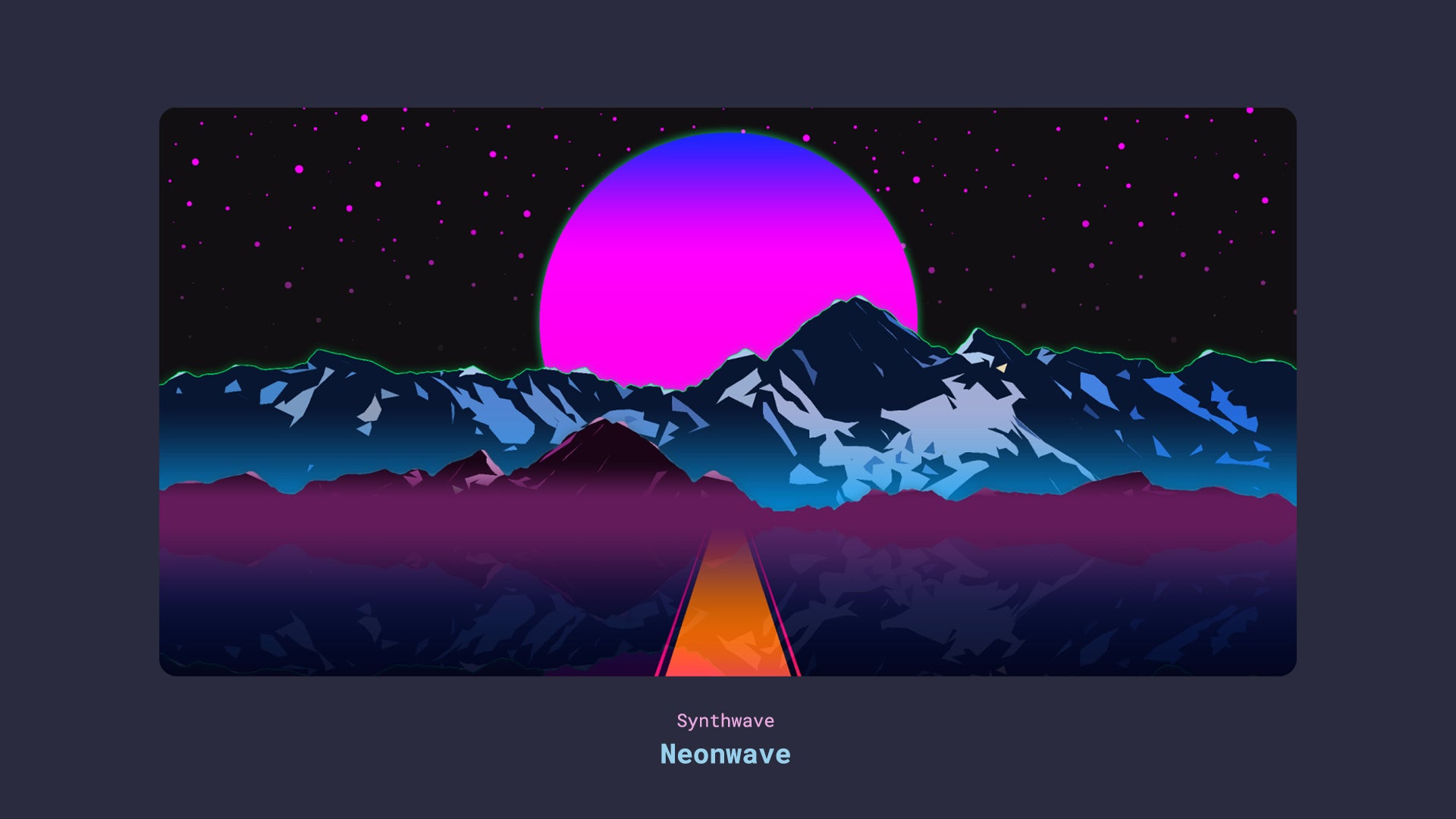 (In Stock) Synthwave Series Deskmat