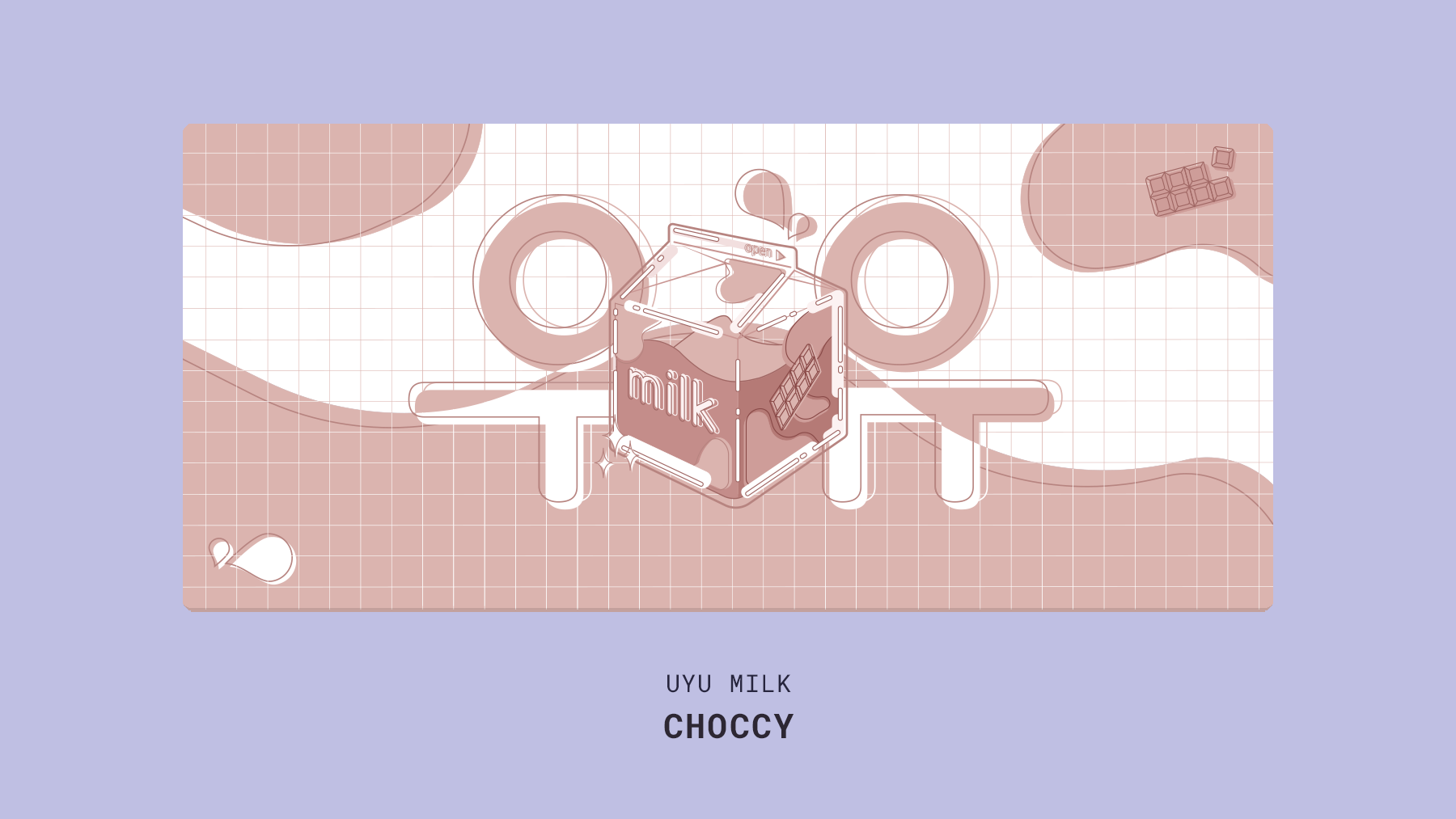 (Group Buy) UYU Milk Series Deskmat