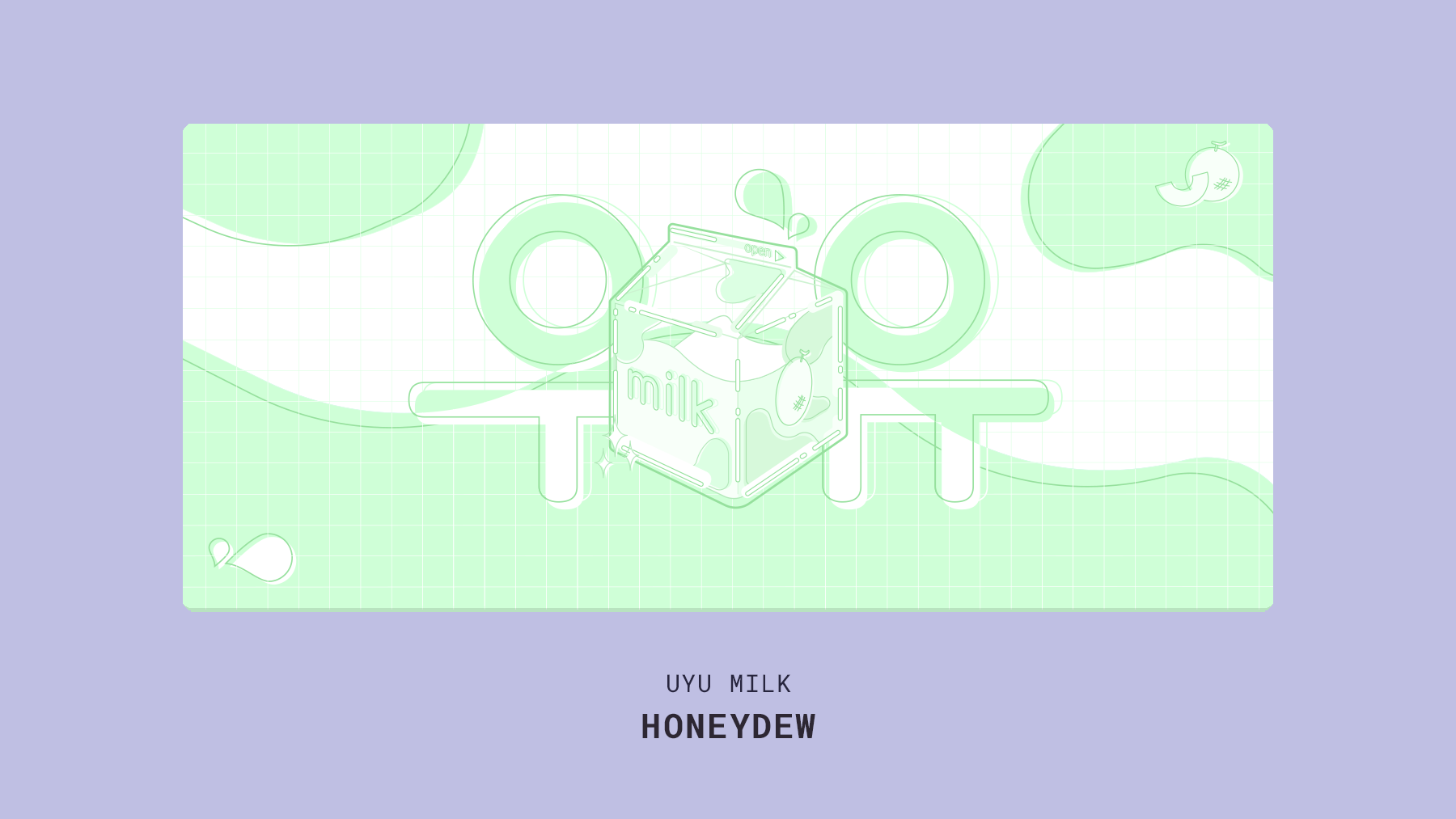 (Group Buy) UYU Milk Series Deskmat