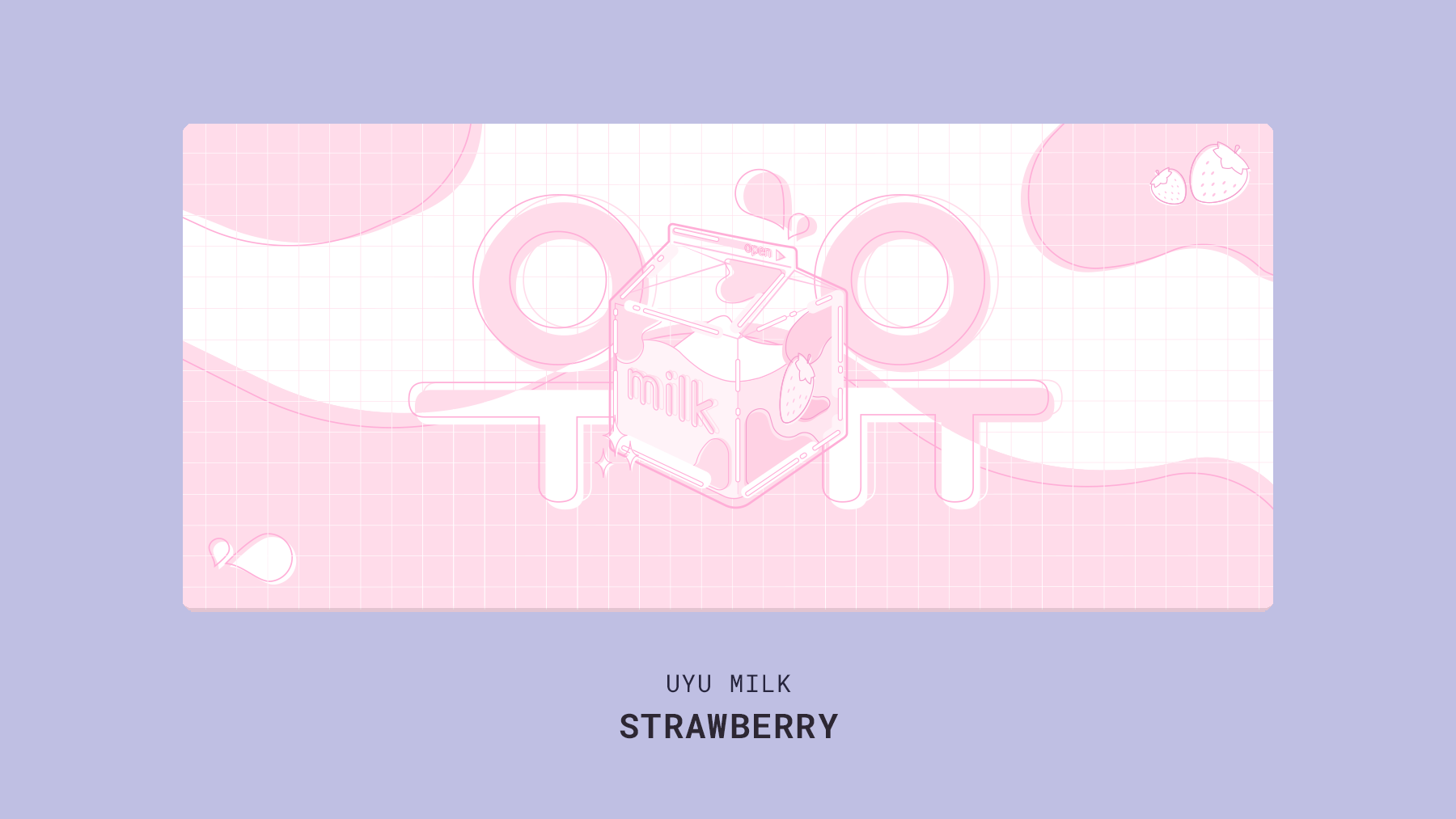 (Group Buy) UYU Milk Series Deskmat