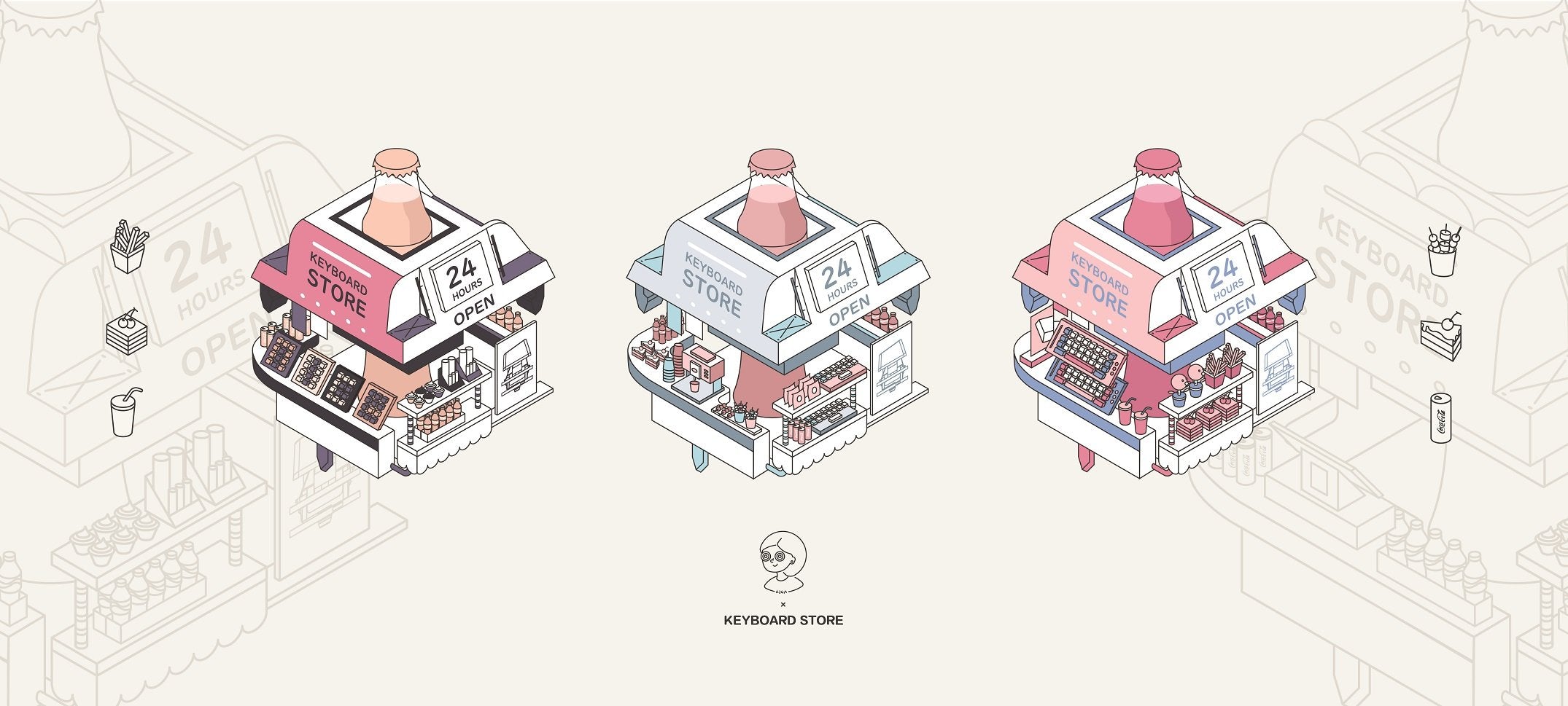 (In Stock) Kiga K-Store Deskmats