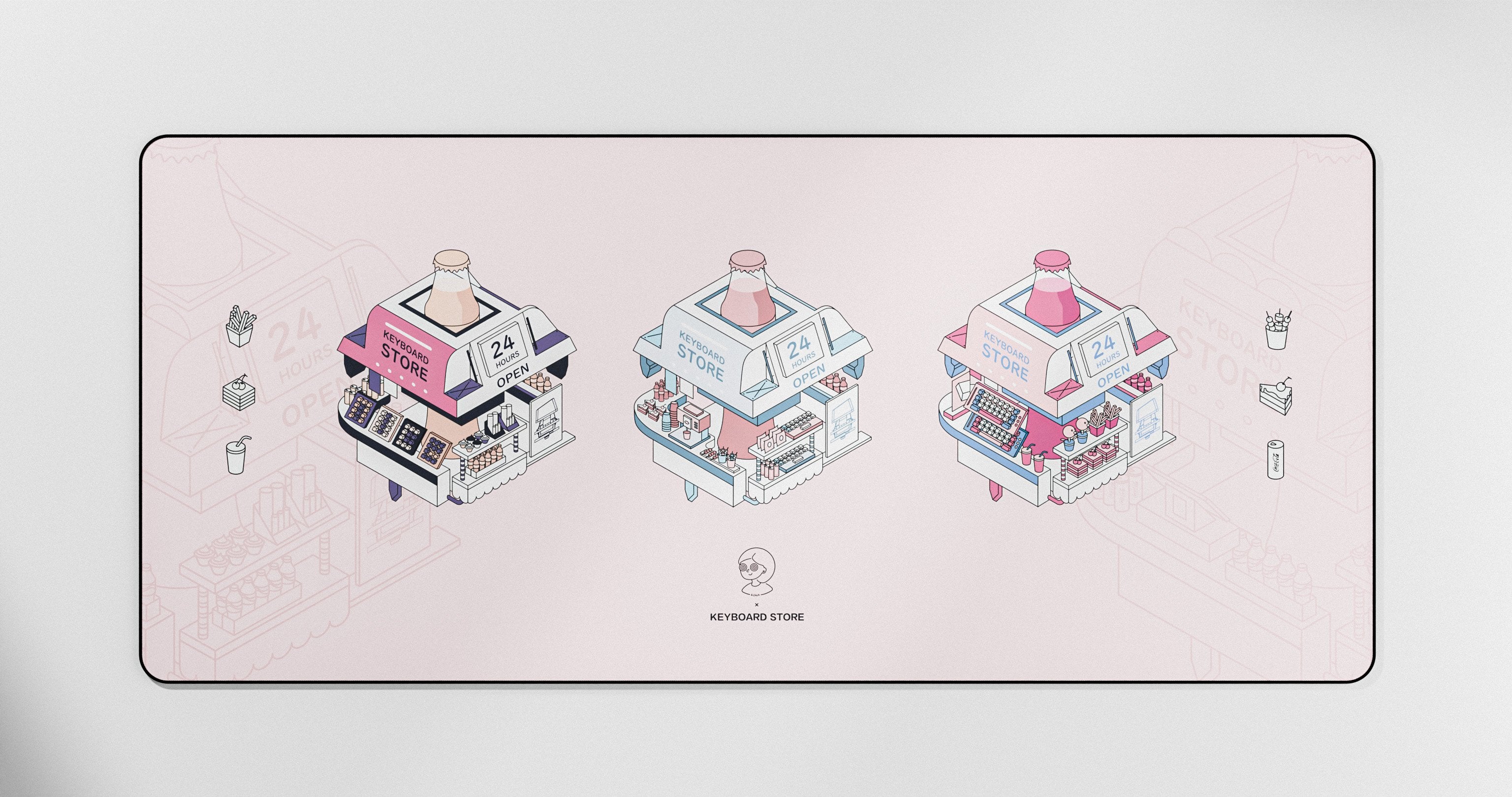 (In Stock) Kiga K-Store Deskmats
