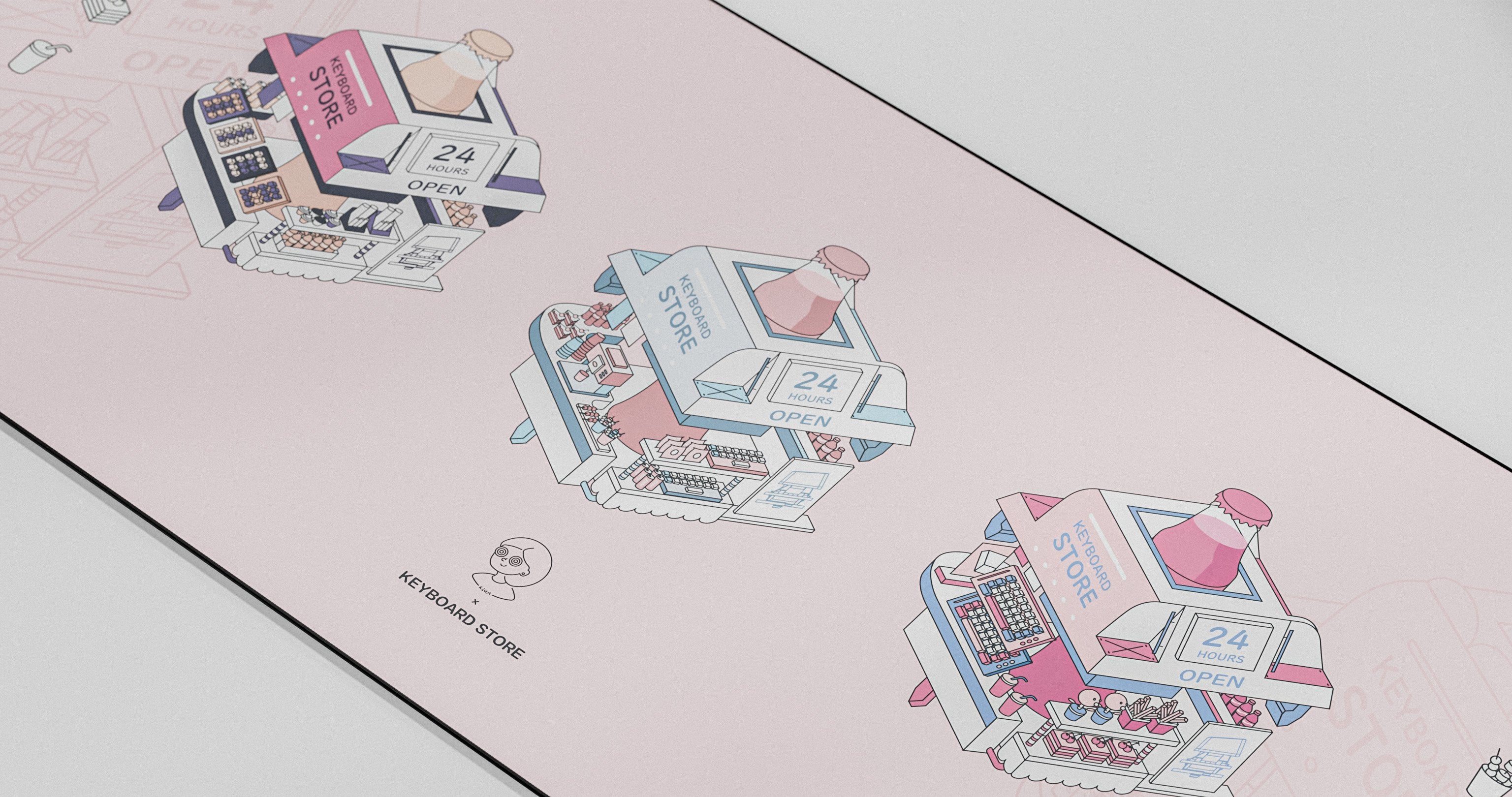 (In Stock) Kiga K-Store Deskmats