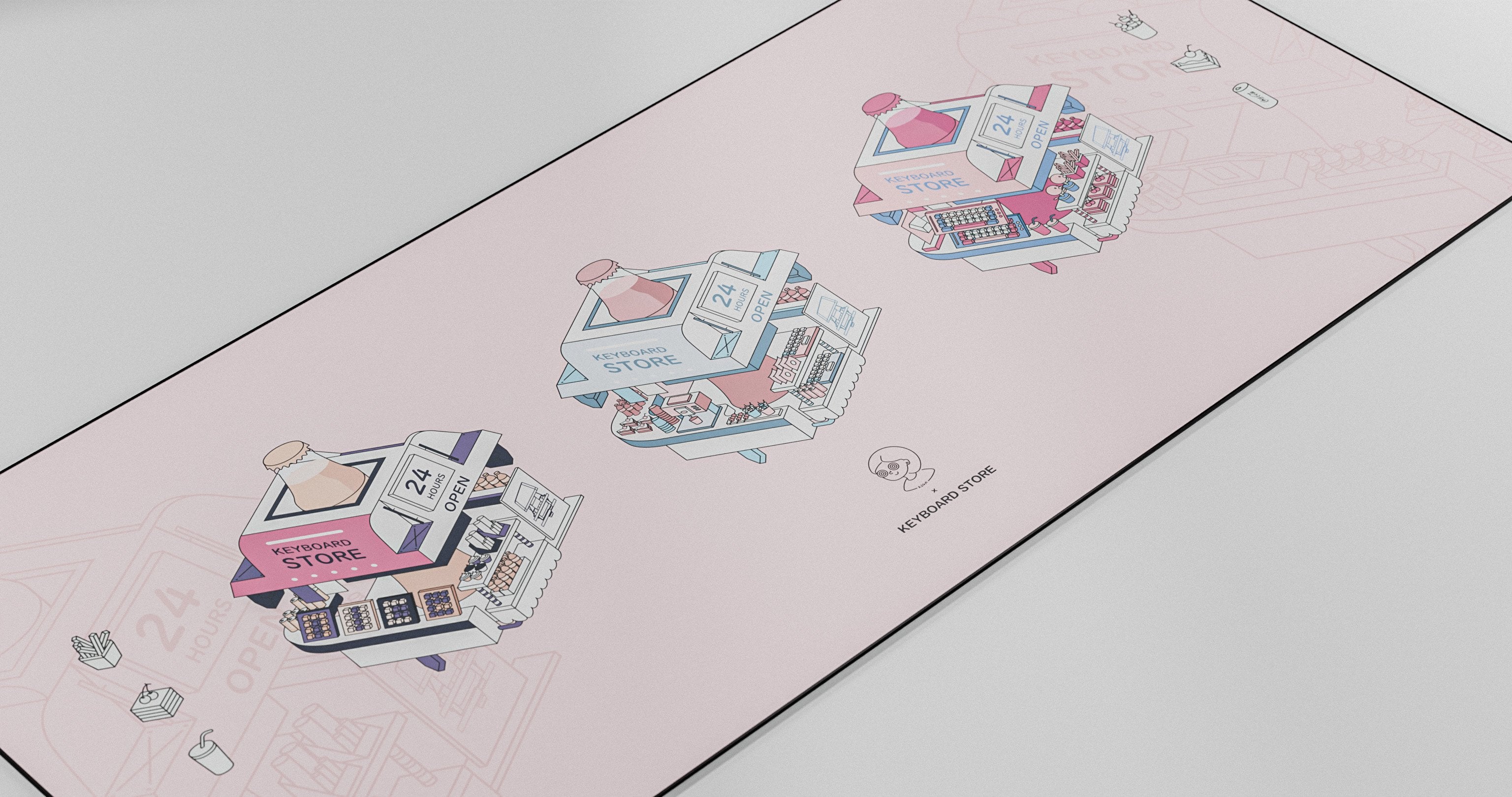 (In Stock) Kiga K-Store Deskmats