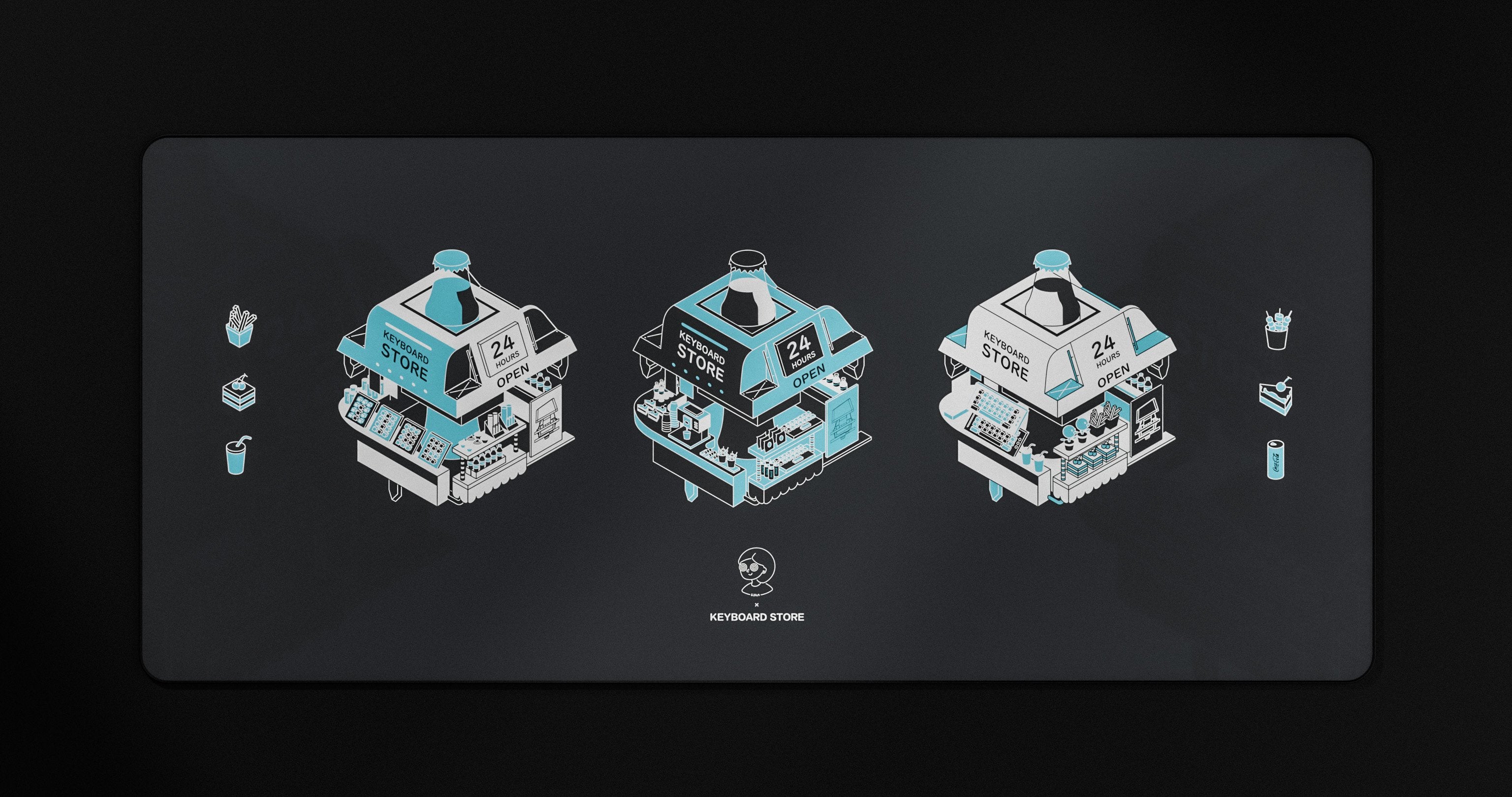 (In Stock) Kiga K-Store Deskmats
