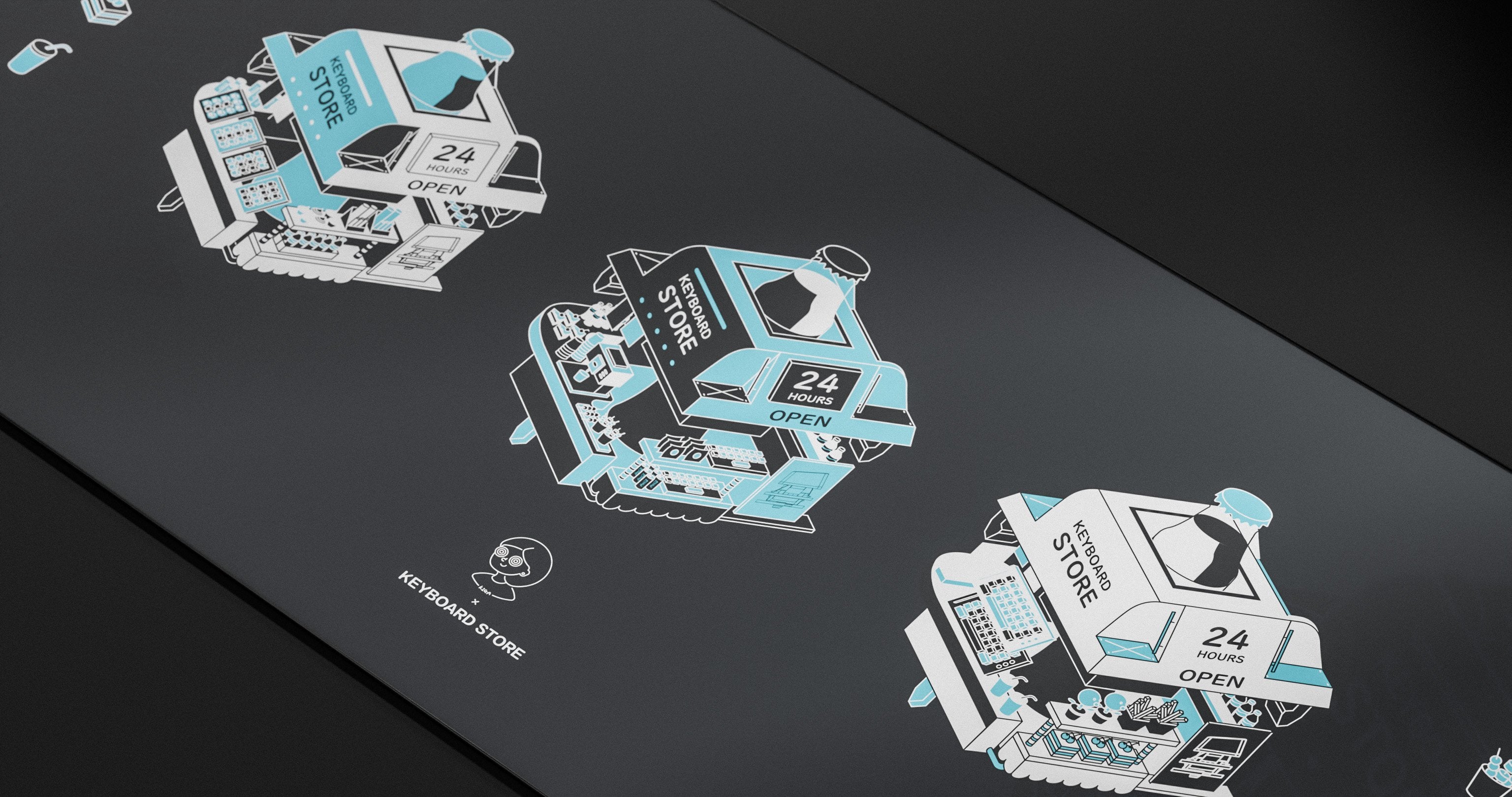 (In Stock) Kiga K-Store Deskmats