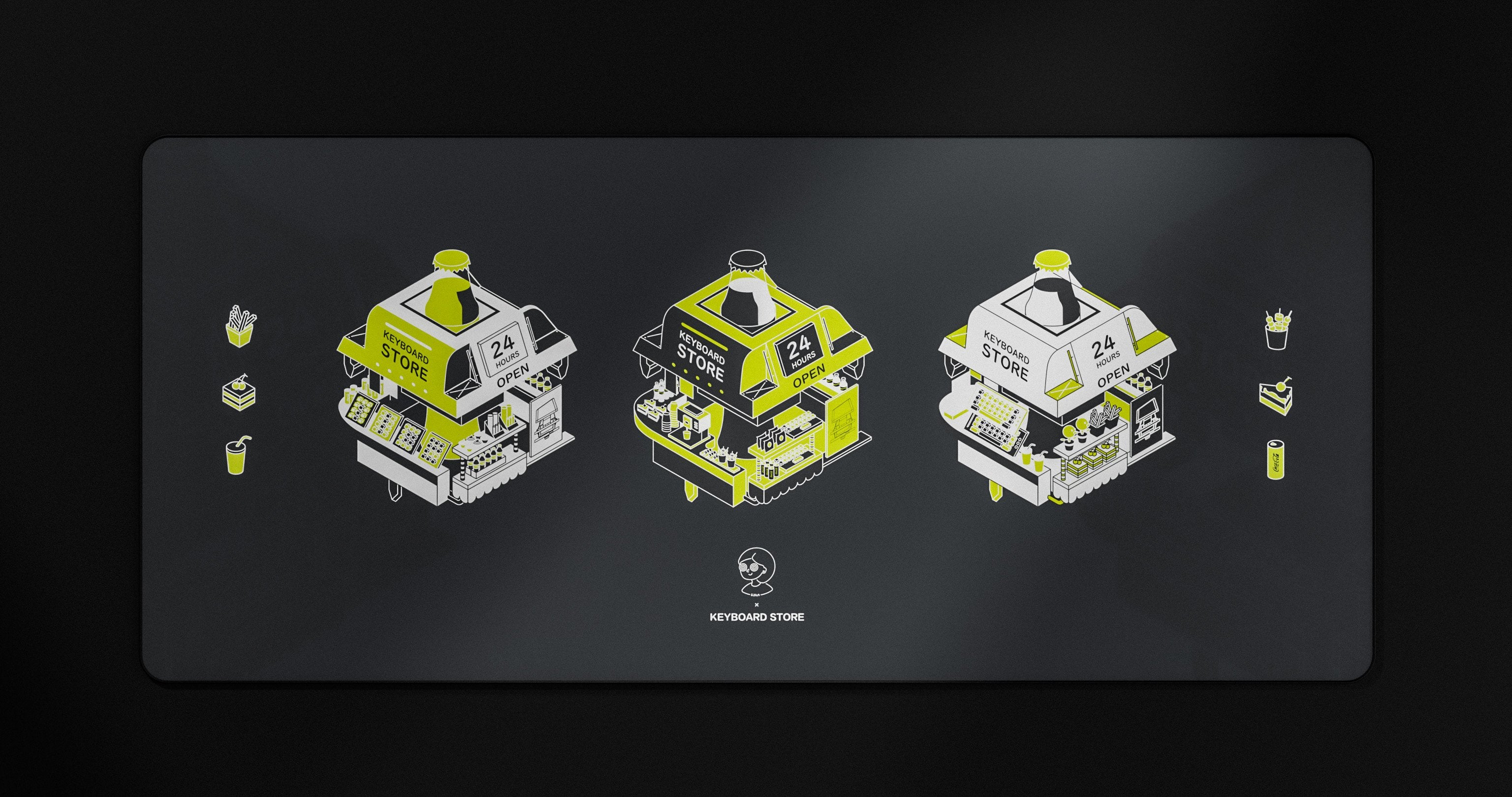 (In Stock) Kiga K-Store Deskmats