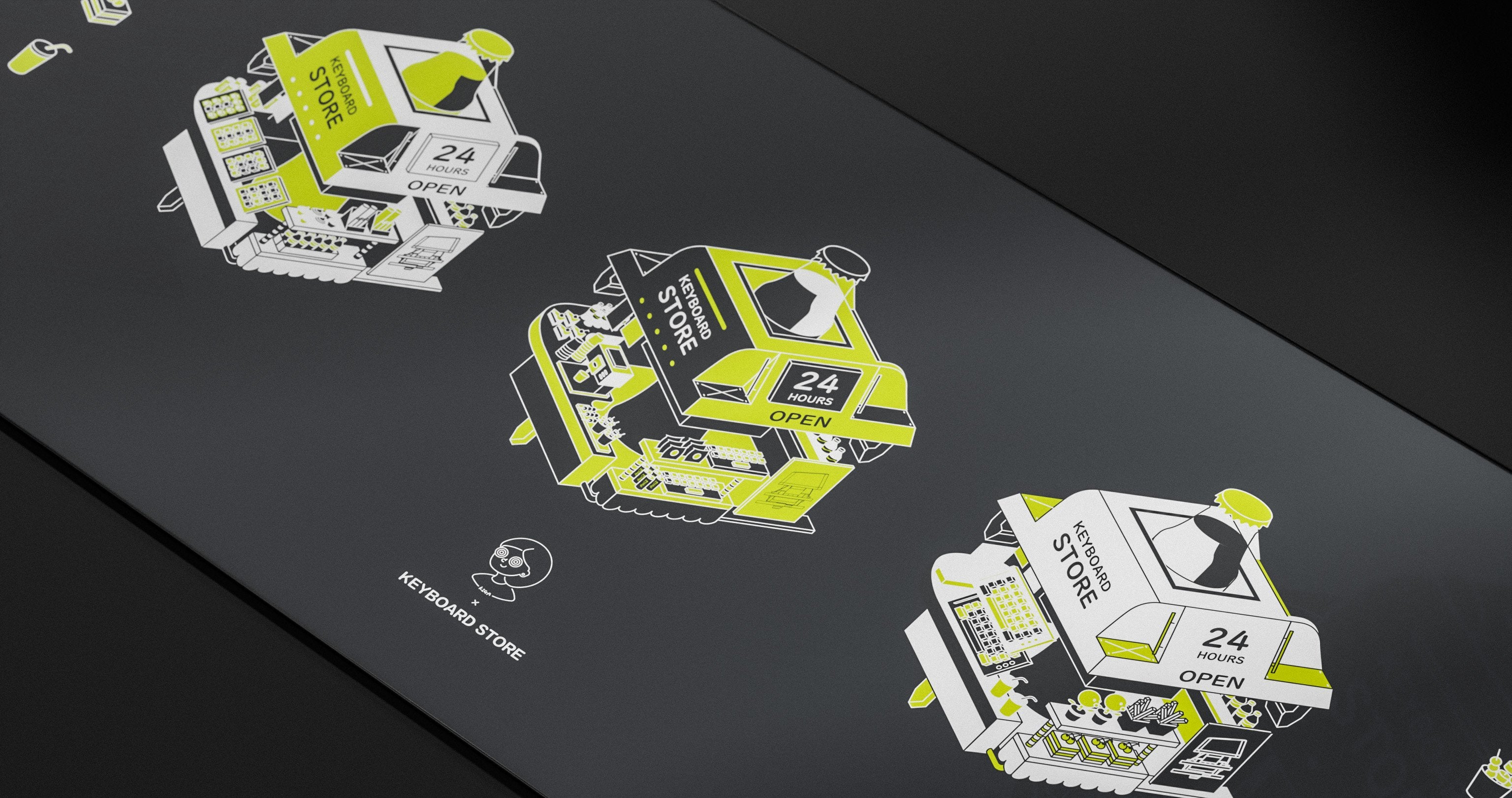 (In Stock) Kiga K-Store Deskmats