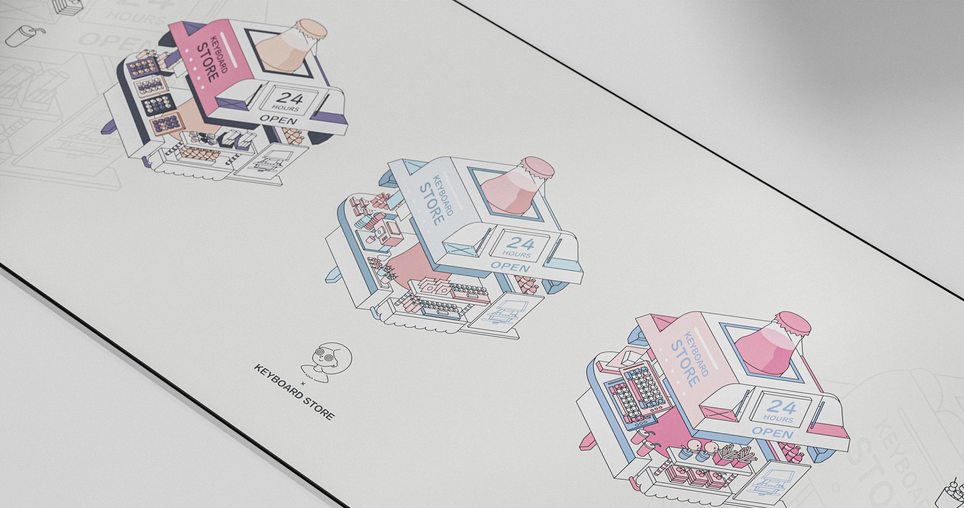 (In Stock) Kiga K-Store Deskmats