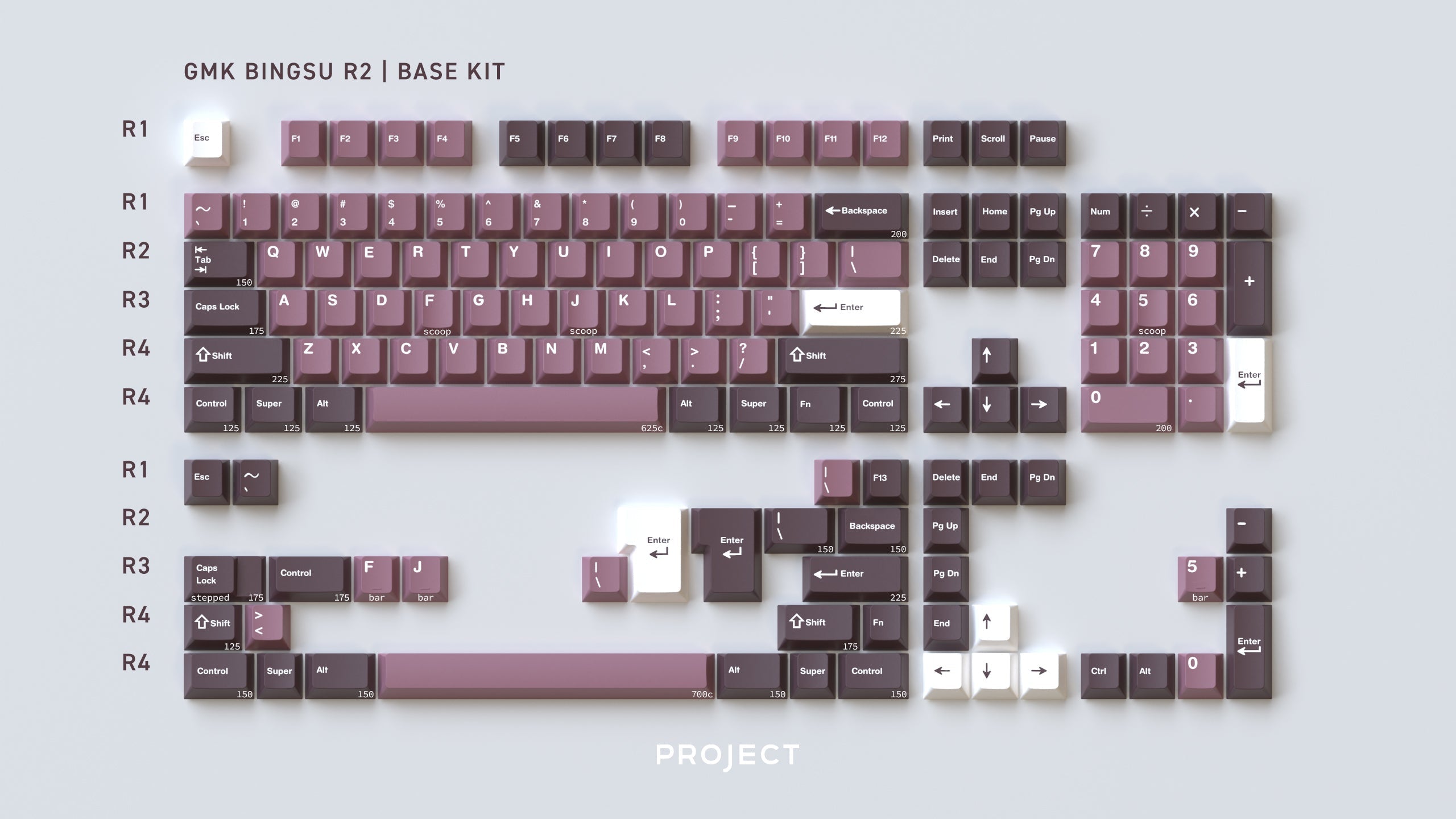 好きに Stock) In GMK R2 Bingsu キーボード