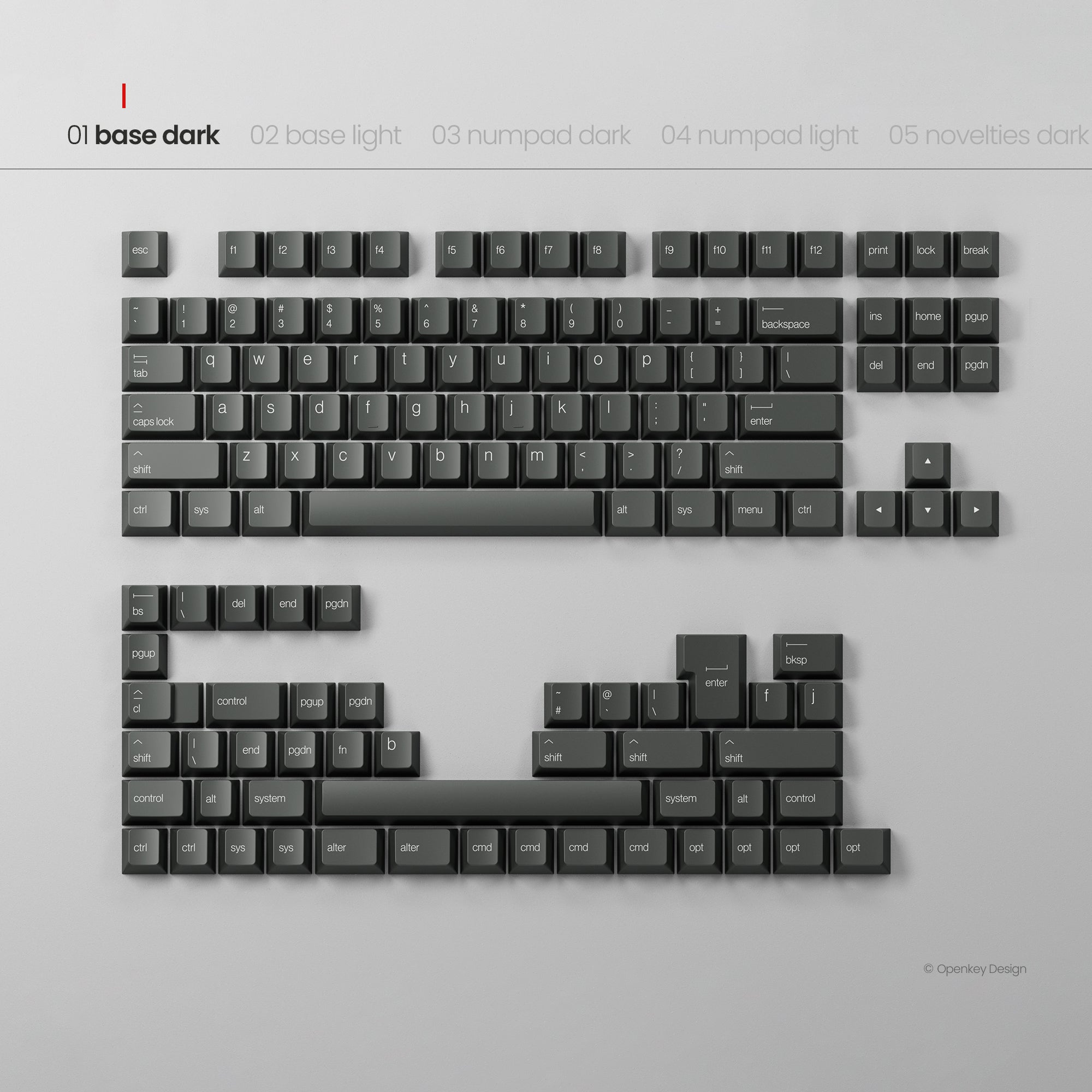 (Coming Soon) PBTfans x Openkey Design Less But Better Dark