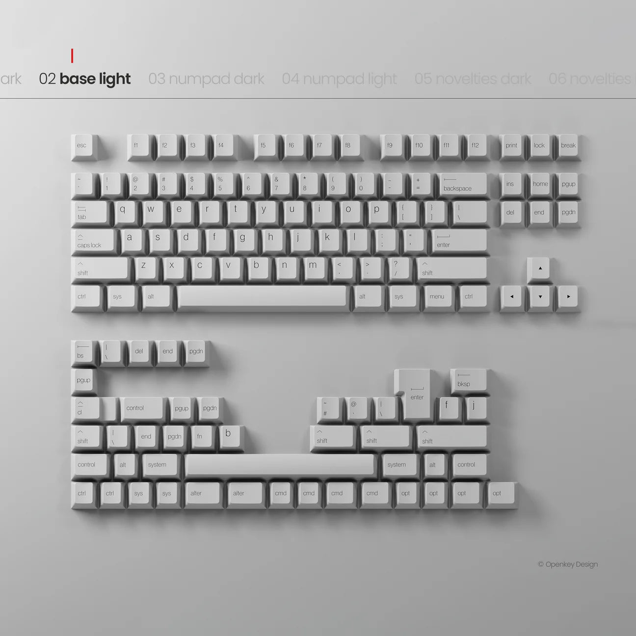 (Group Buy) PBTfans x Openkey Design Less But Better Dark
