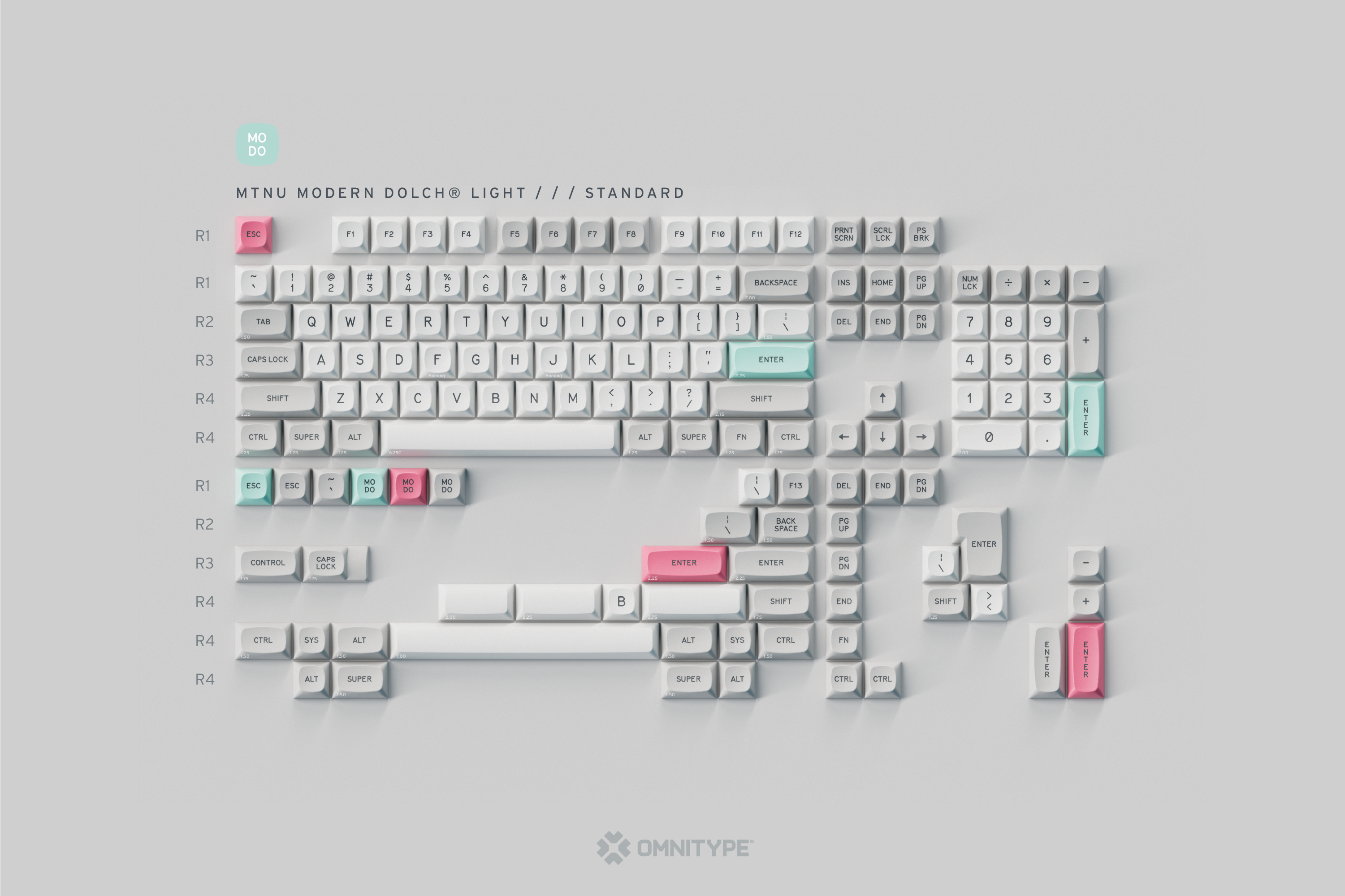 (Group Buy) GMK MTNU Modern Dolch Keycap Set