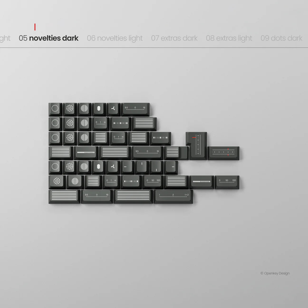 (Group Buy) PBTfans x Openkey Design Less But Better Dark