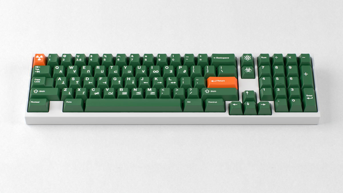 Nuke Data Keycaps (In Stock) GMK CYL Nuclear Data R2 Keyset