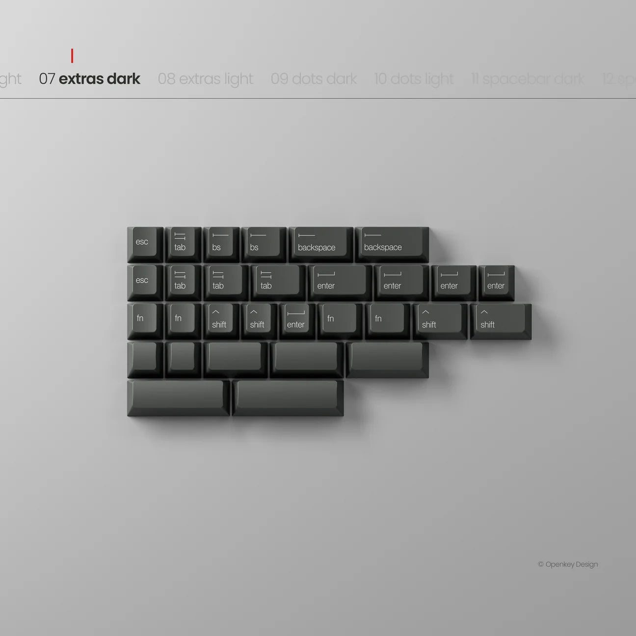 (Group Buy) PBTfans x Openkey Design Less But Better Dark