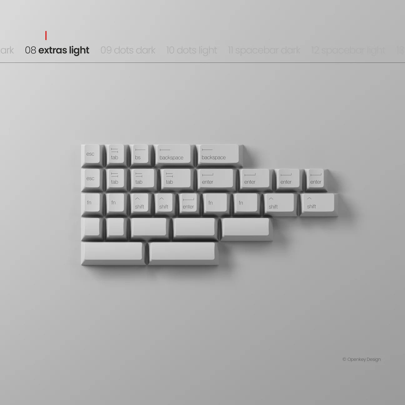 (Group Buy) PBTfans x Openkey Design Less But Better Dark
