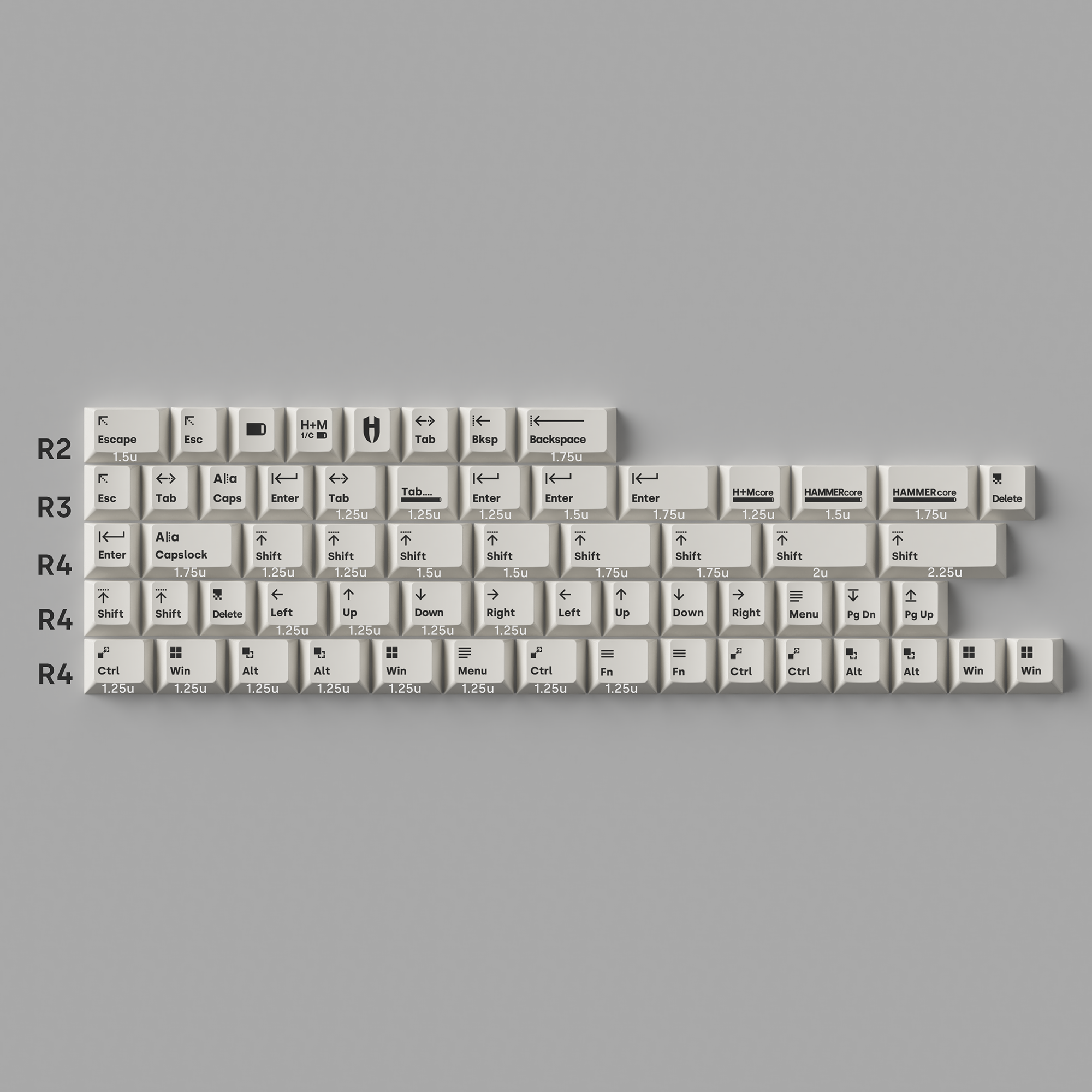 (Group Buy) Deadline Studio x Hammer Works - HMC PBT Keycaps