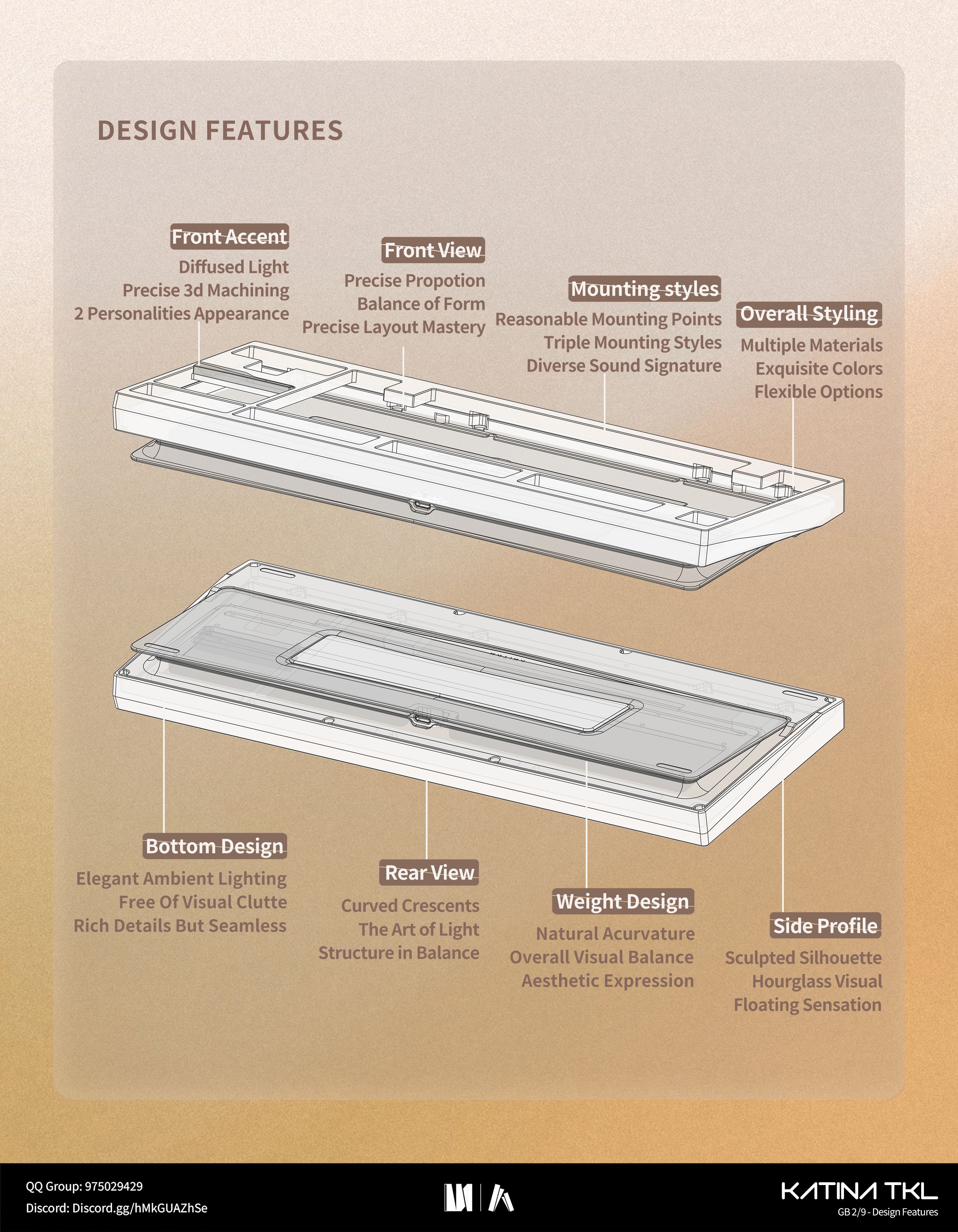 (Group Buy) Katina TKL Deluxe Edition Keyboard Kit