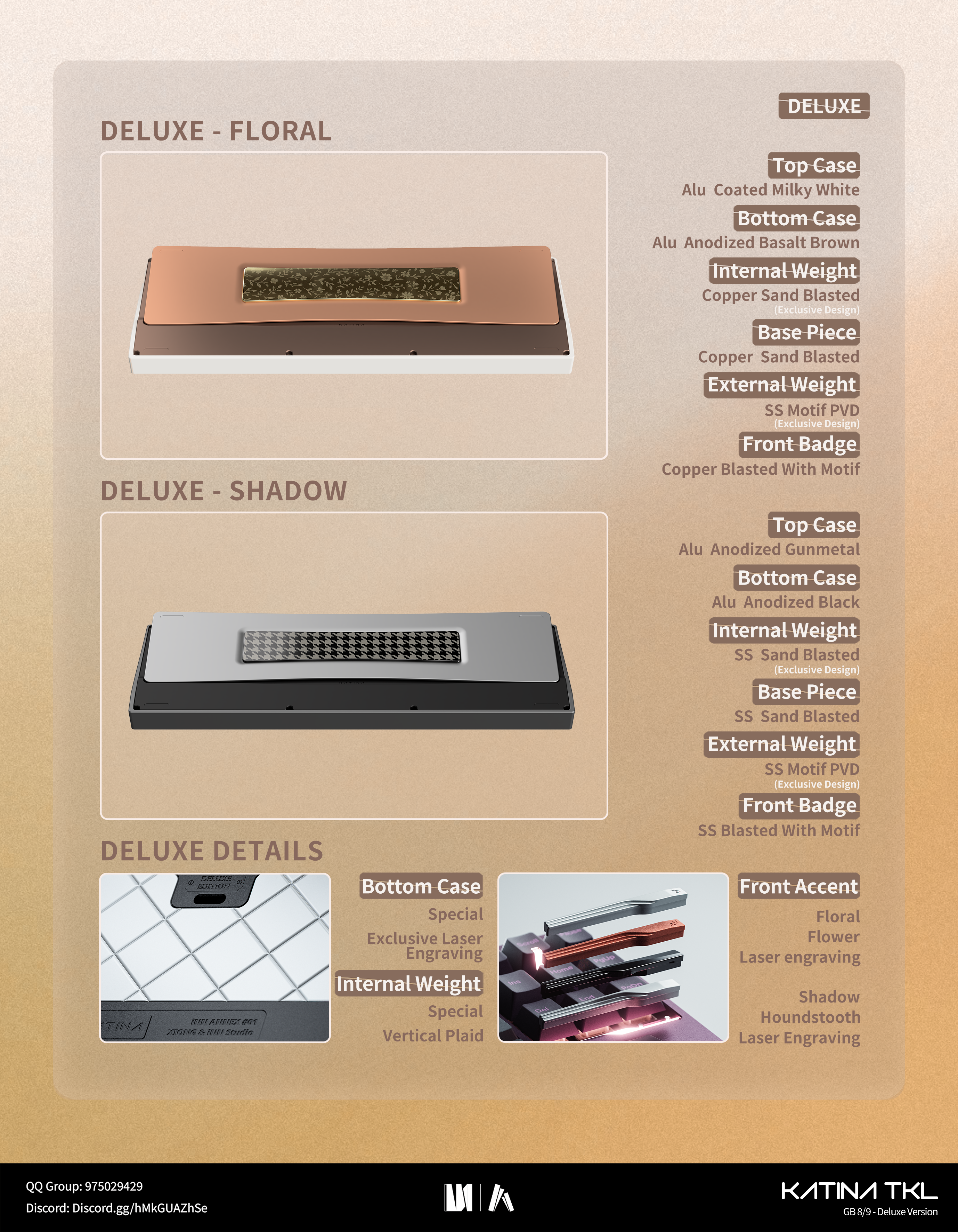 (Group Buy) Katina TKL Deluxe Edition Keyboard Kit