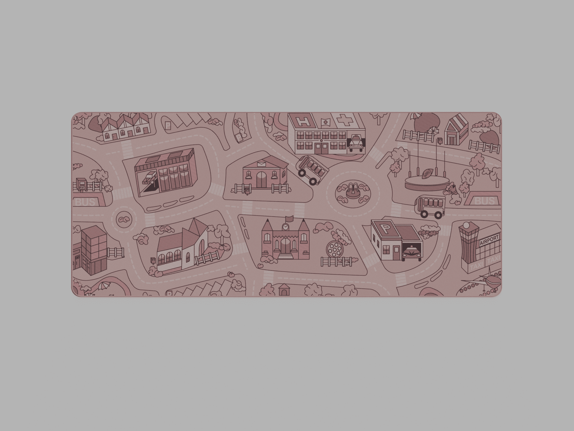 (In Stock) Busy Town v3 Deskmats