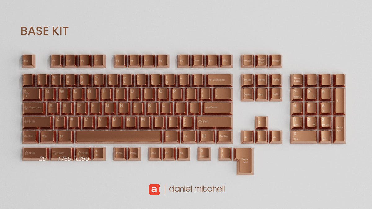 (In Stock) Awekeys Copper Eagle Full Metal Keycap Set