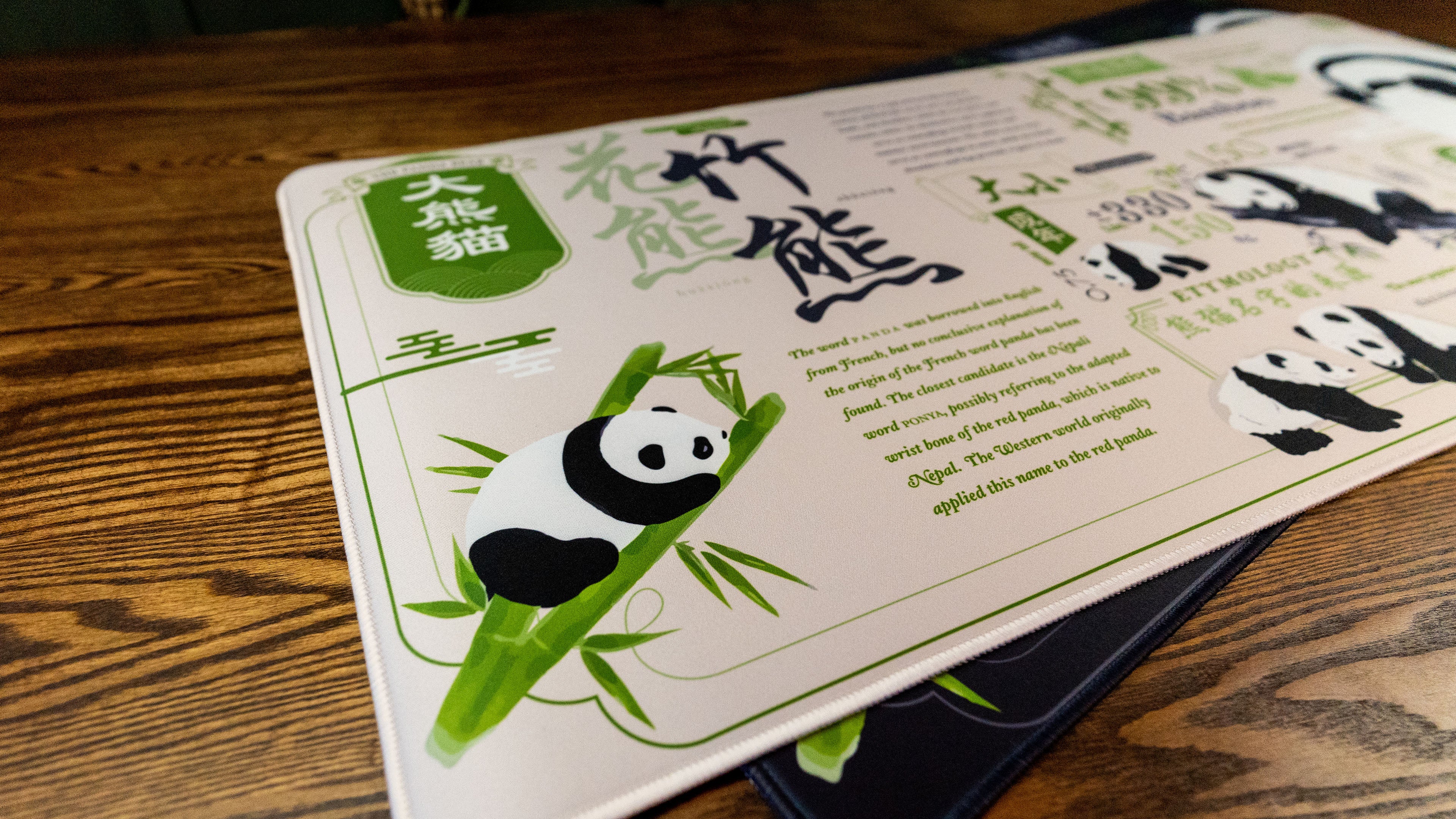 (In Stock) Panda Themed Deskmats