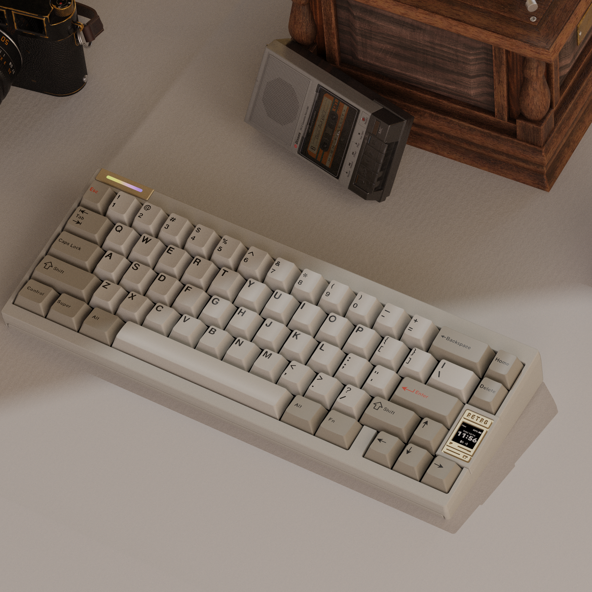 Group Buy) QK65v2 Keyboard Kit Mixed Finish Case
