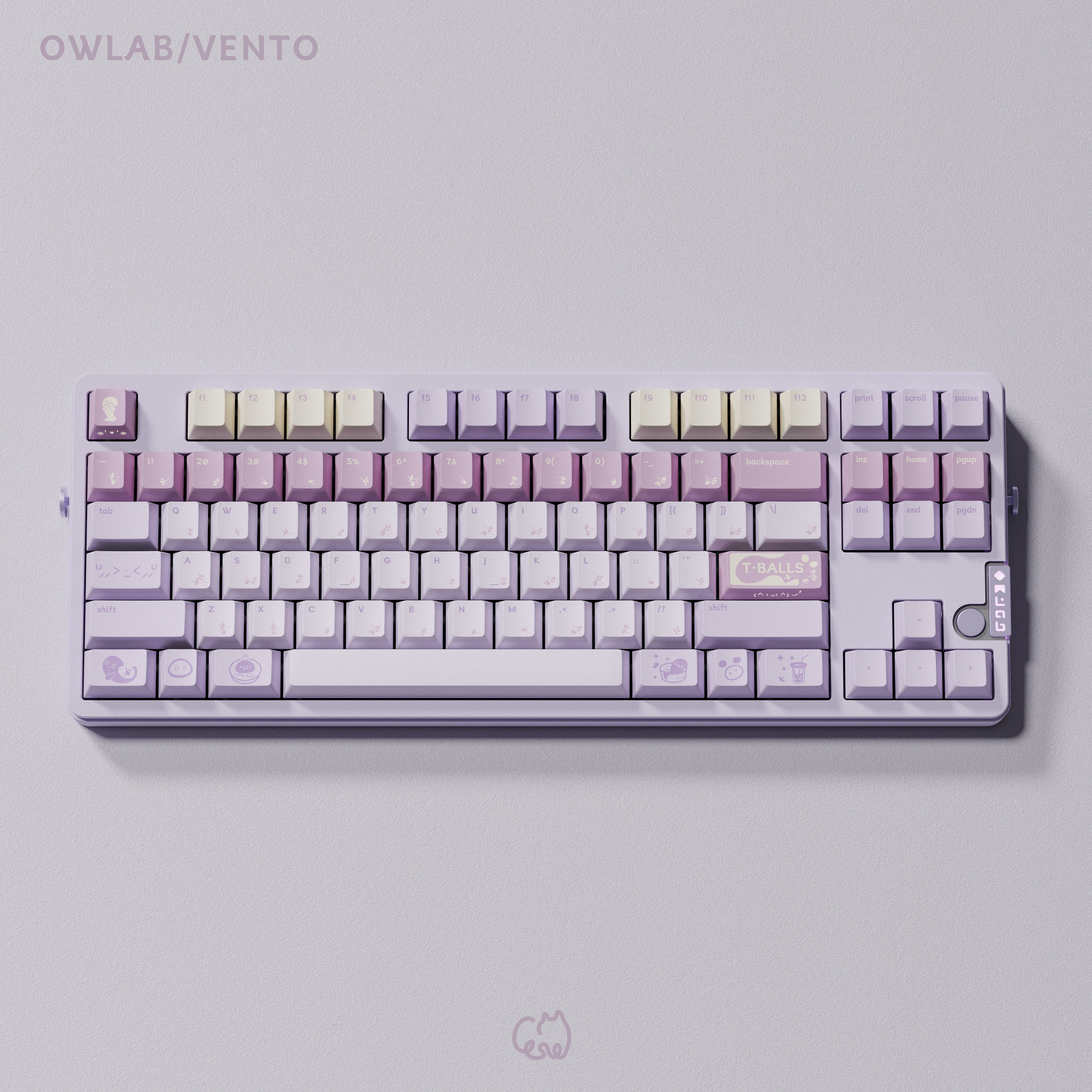 (Pre-Order) QK Taro Balls Keykaps