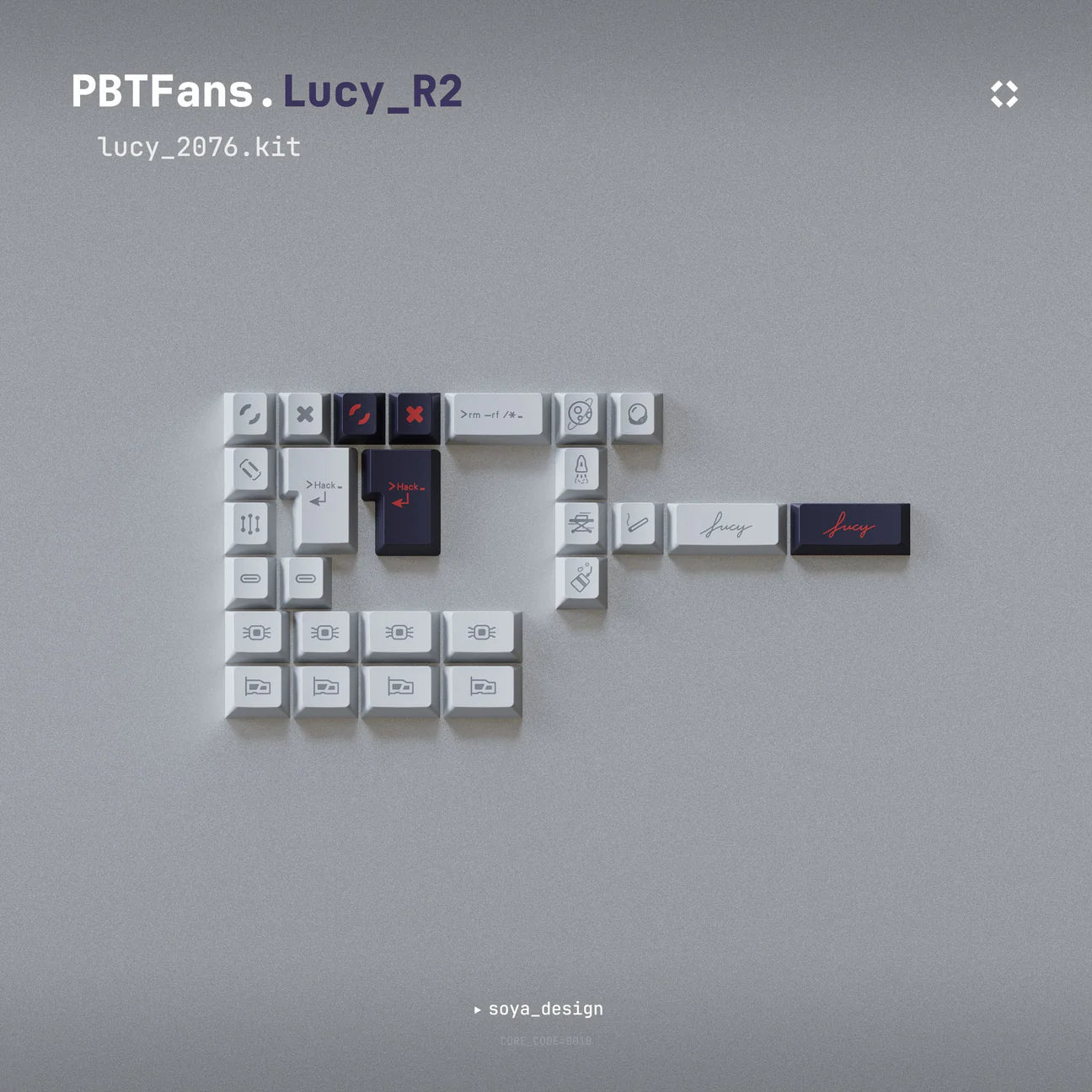 (Group Buy) Tofu TKL x PBTfans Lucy Keyboard Kit Addons