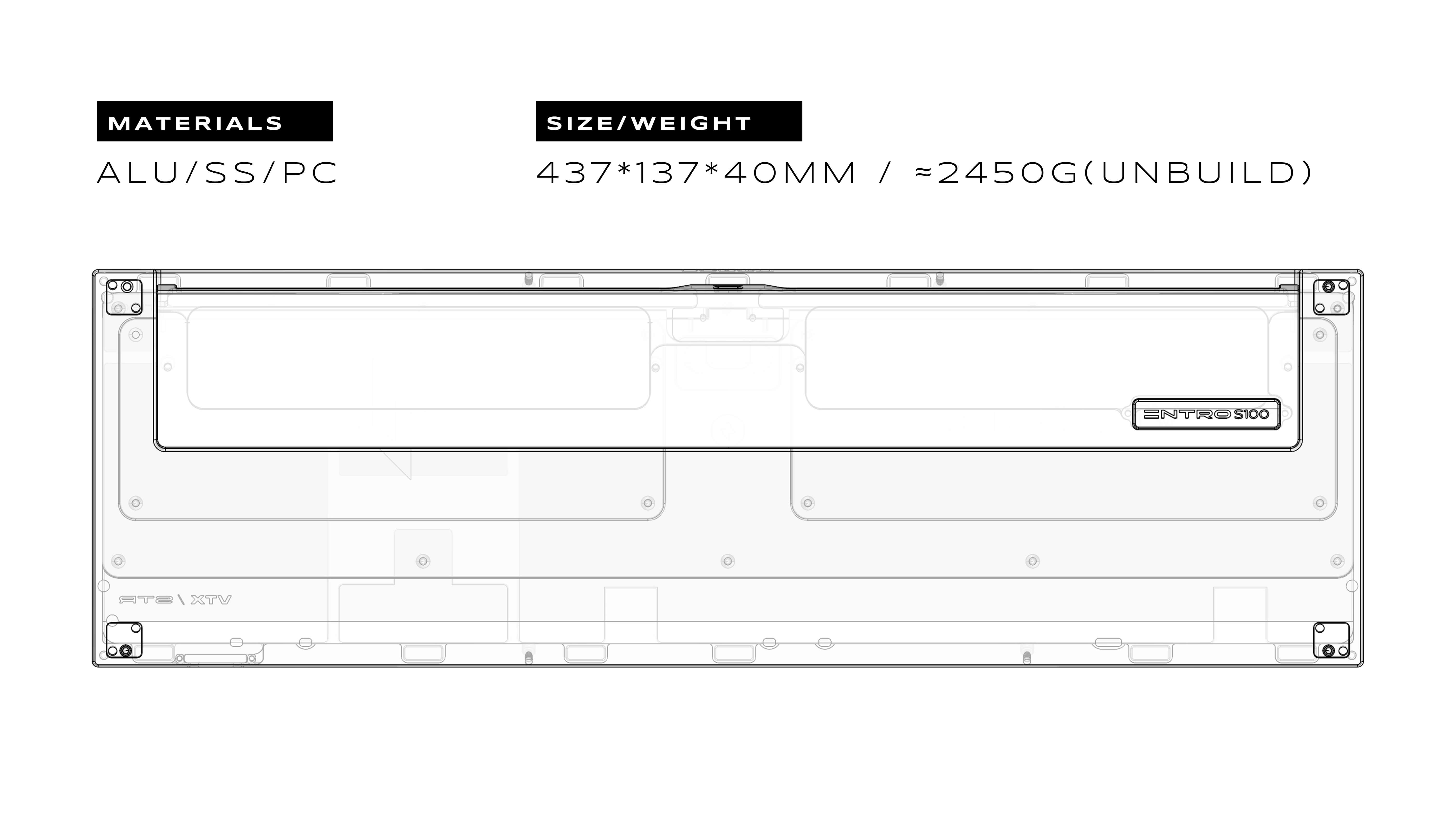 (Group Buy) Vertex Intro S100 (100%/ Full-size) Keyboard Kit