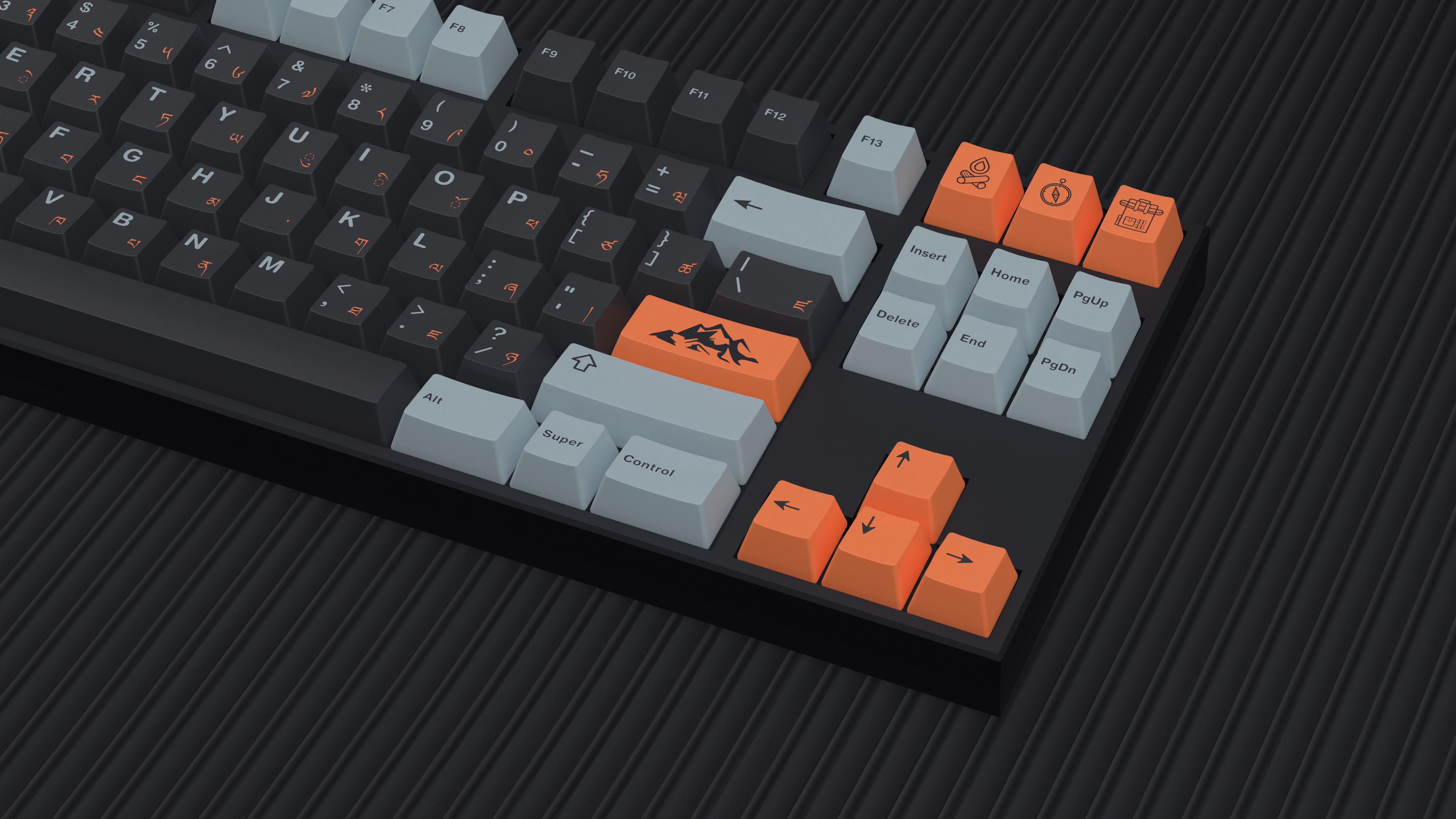 (Group Buy) ePBT Flaming Ice Keycaps