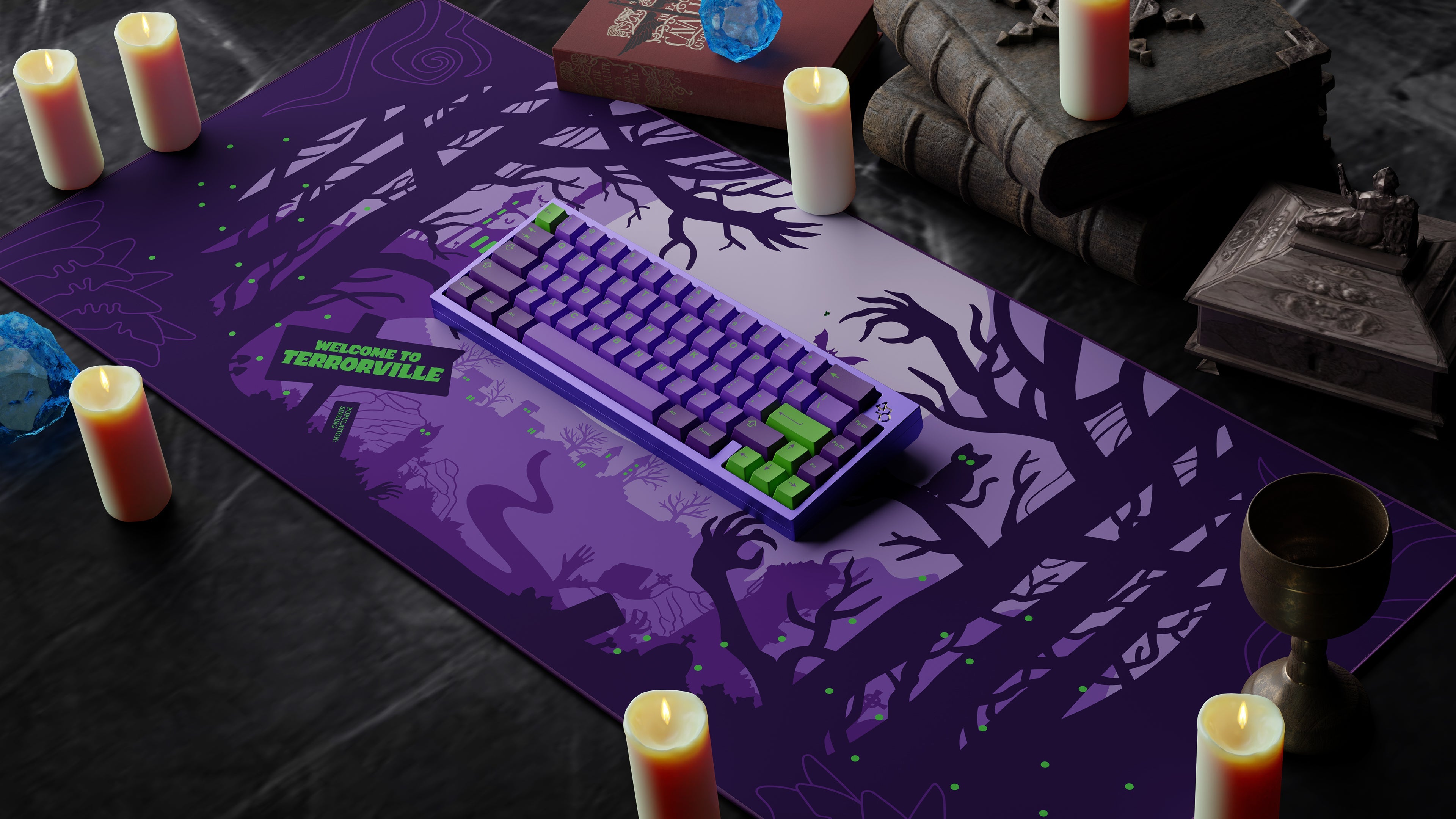 (In Stock) GMK Terror Deskmats